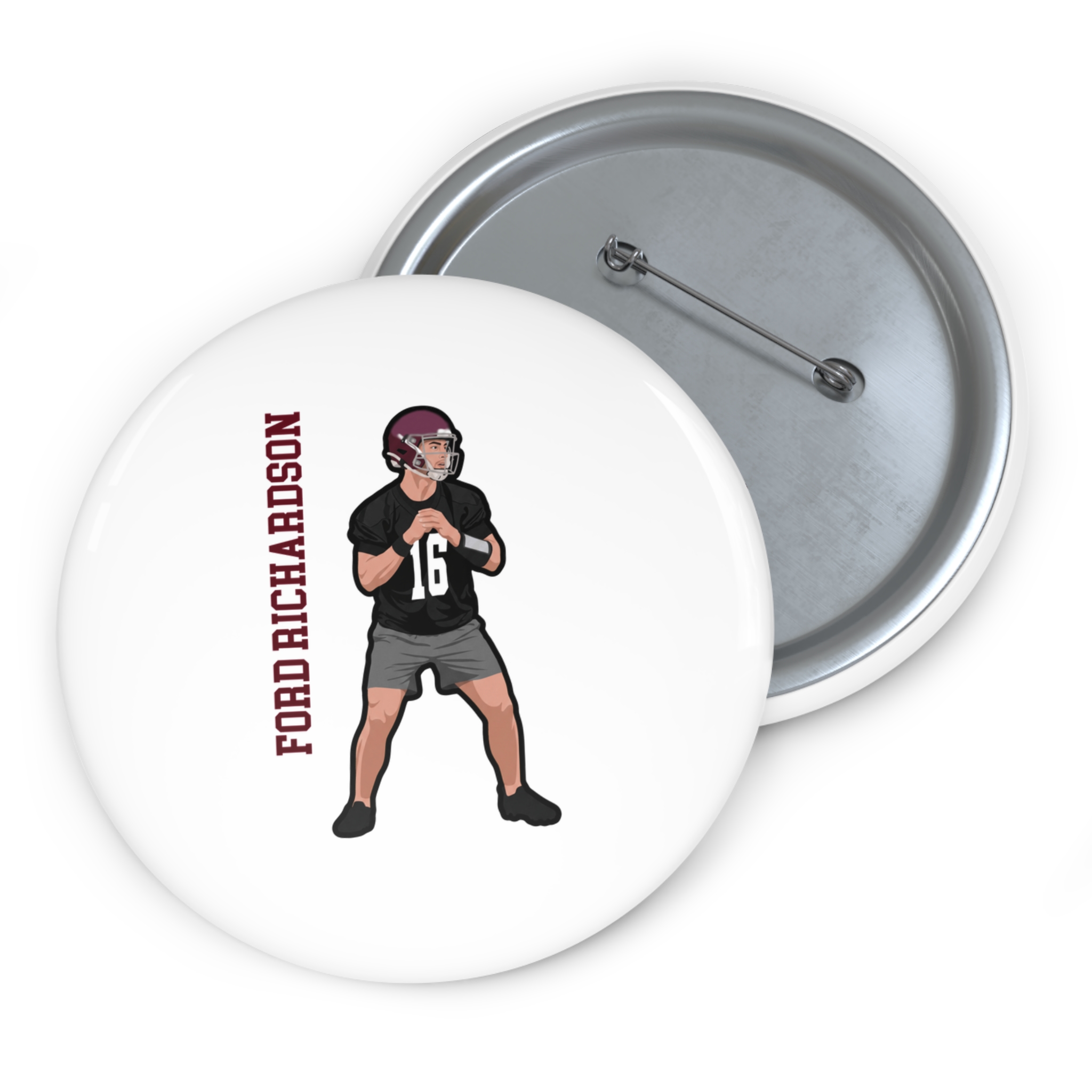 Game Day Pin — character_name_vertical in Classic