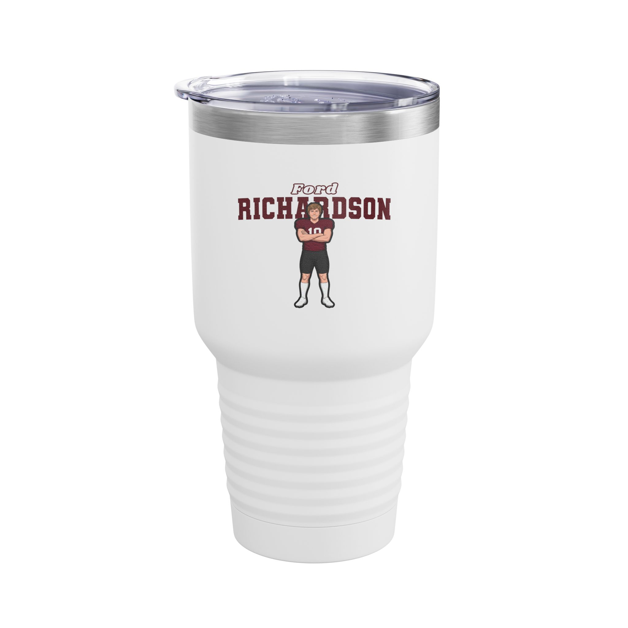 30oz Tumbler — character_name_arch in White