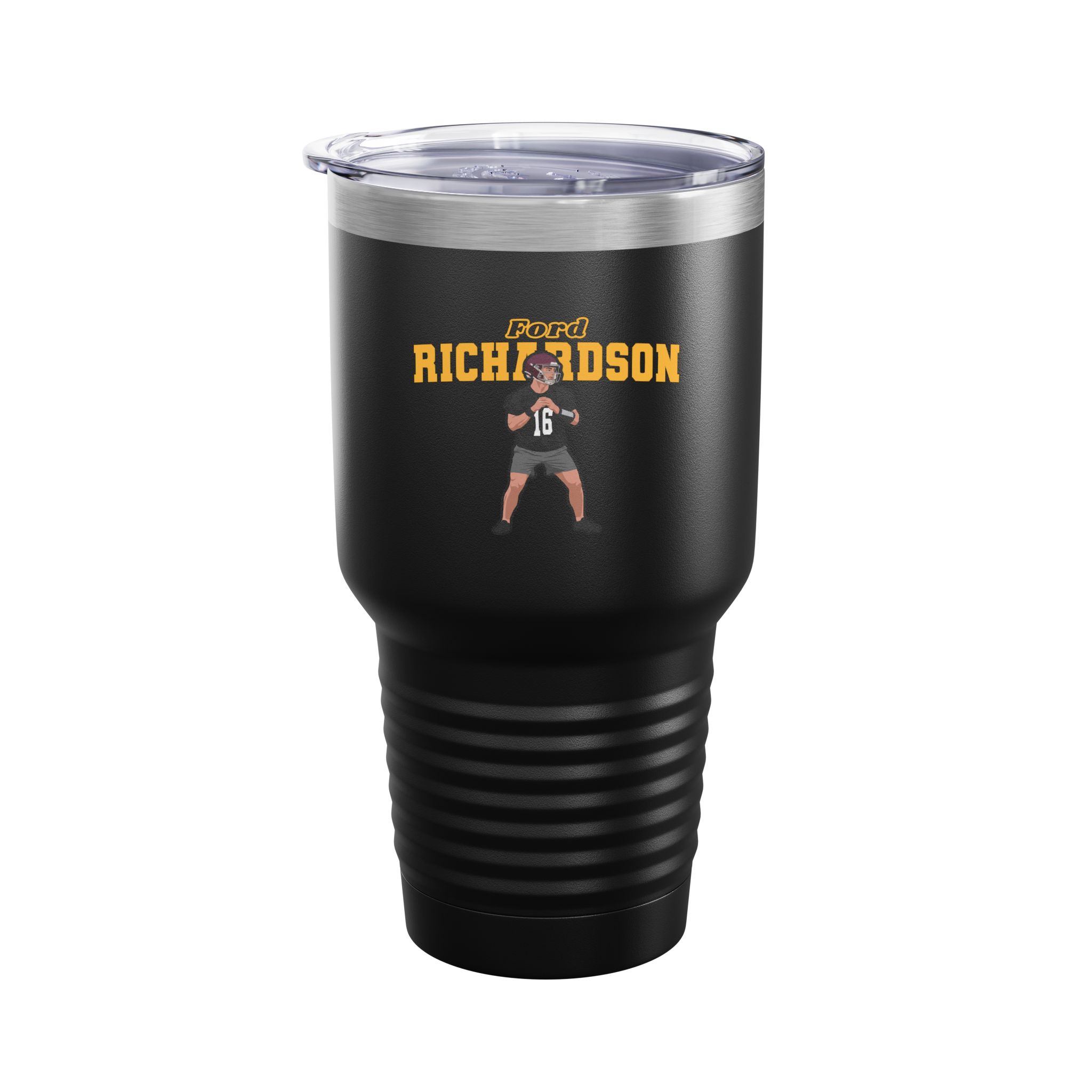 30oz Tumbler — character_name_arch in Black