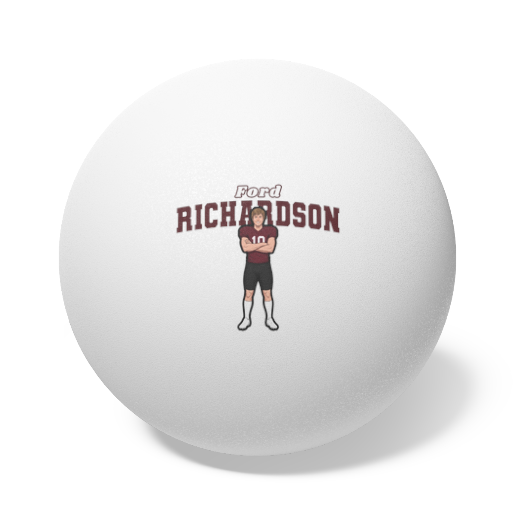 Ping Pong Balls, 6 pcs — character_name_arch in White
