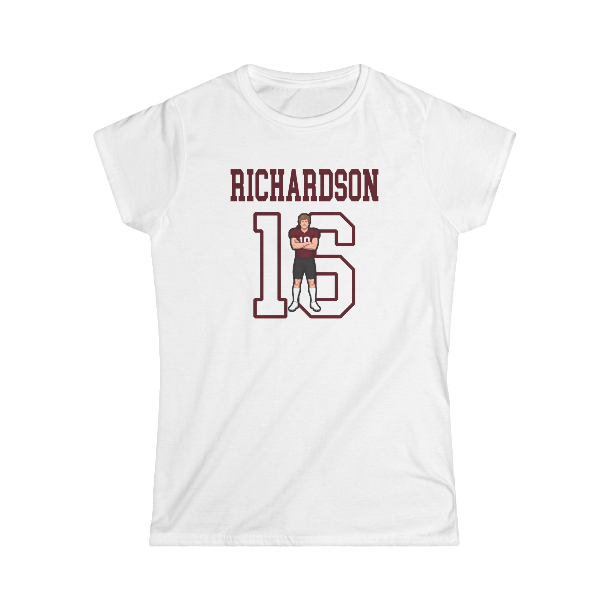 Women's Softstyle Tee — character_shirsey in White