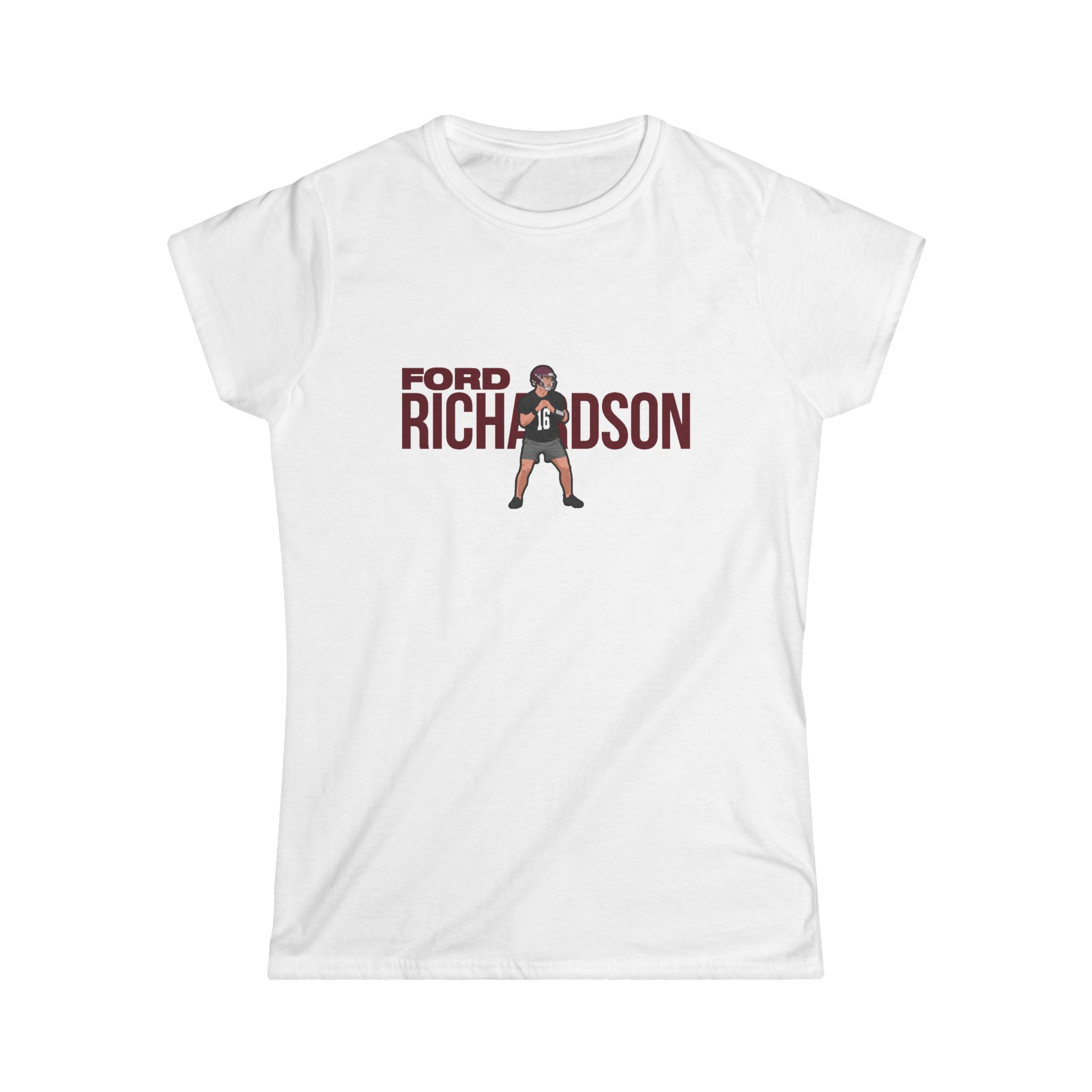 Women's Softstyle Tee — character_player_name in White