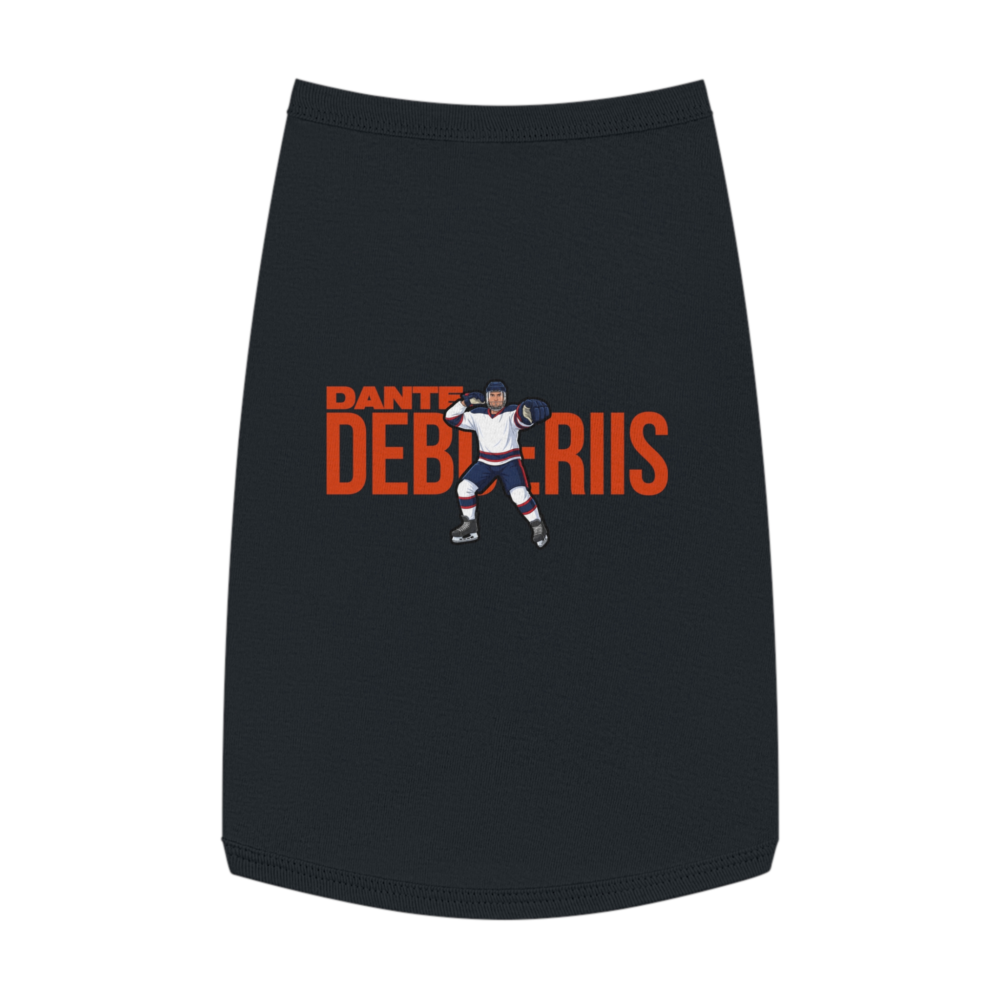 Pet Tank Top — character_player_name in Black