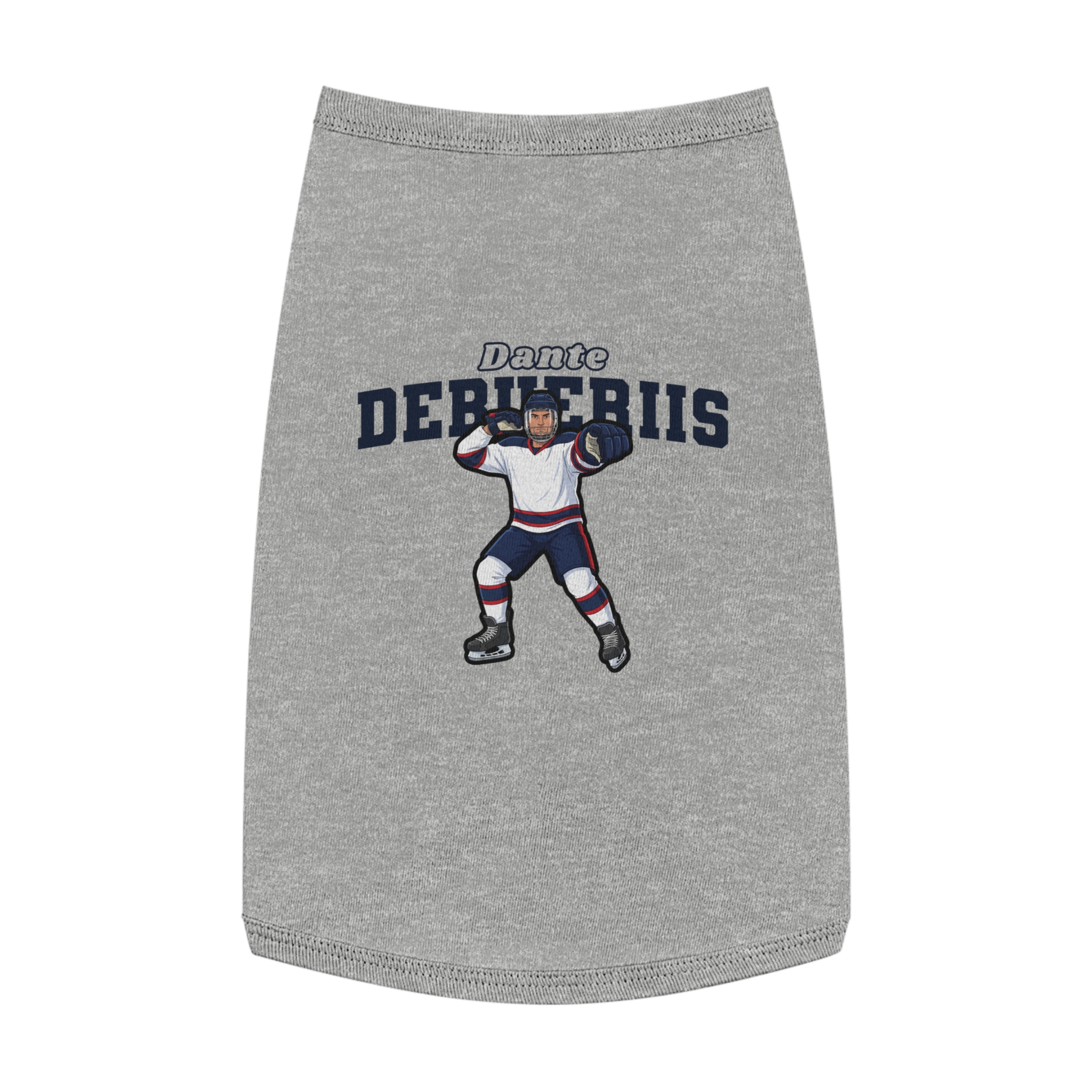 Pet Tank Top — character_name_arch in White