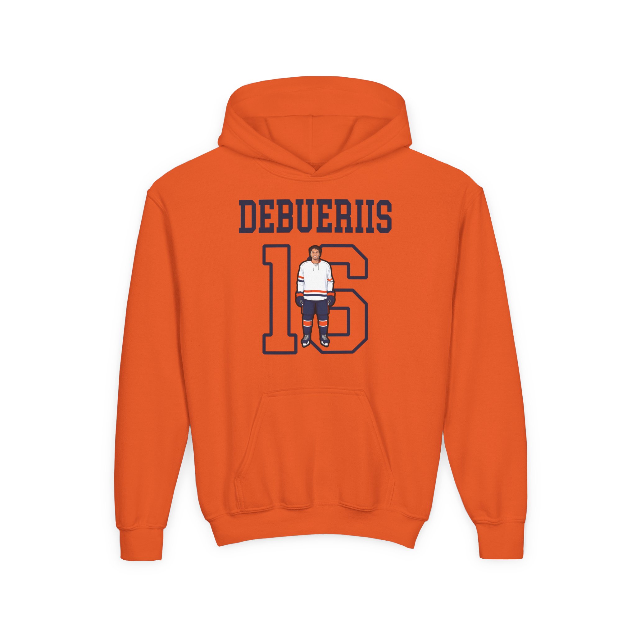 Youth Hoodie — character_shirsey in Orange