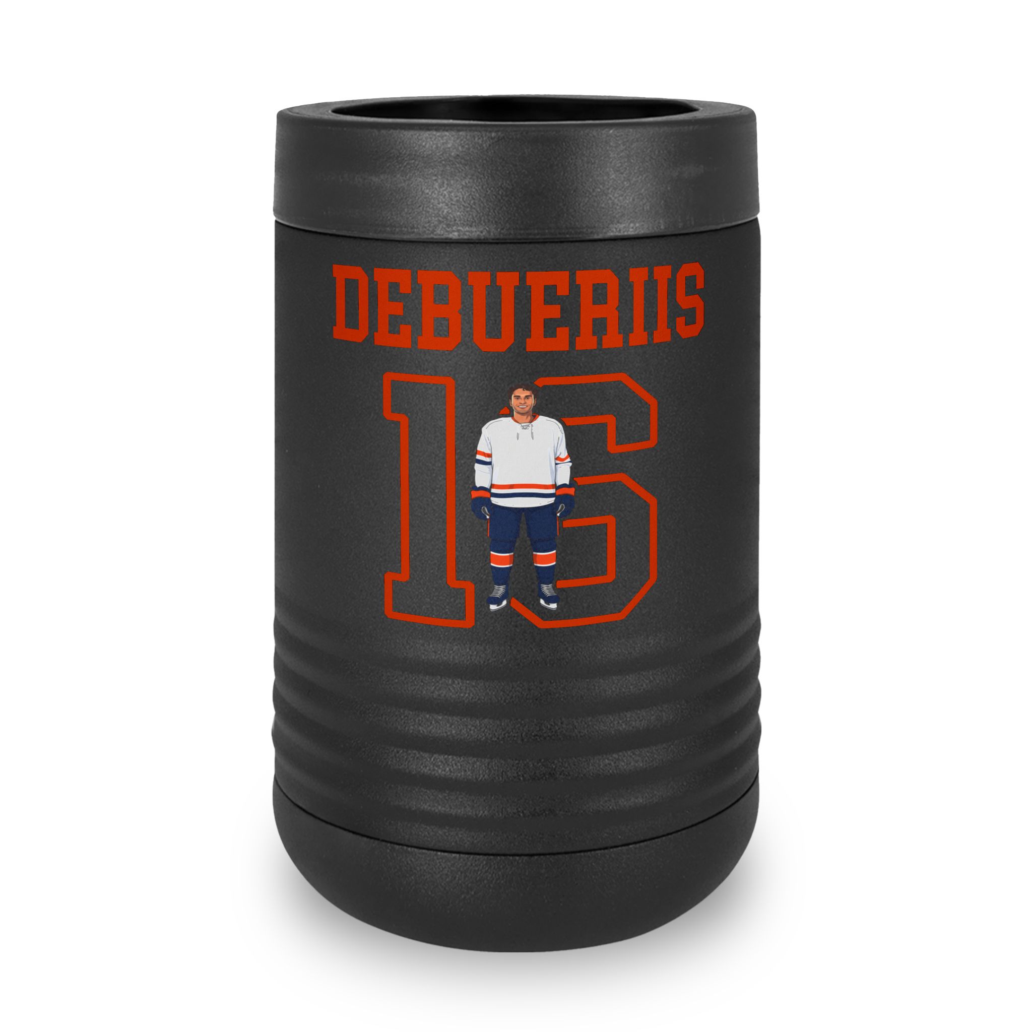 Stainless Can Cooler — character_shirsey in Black