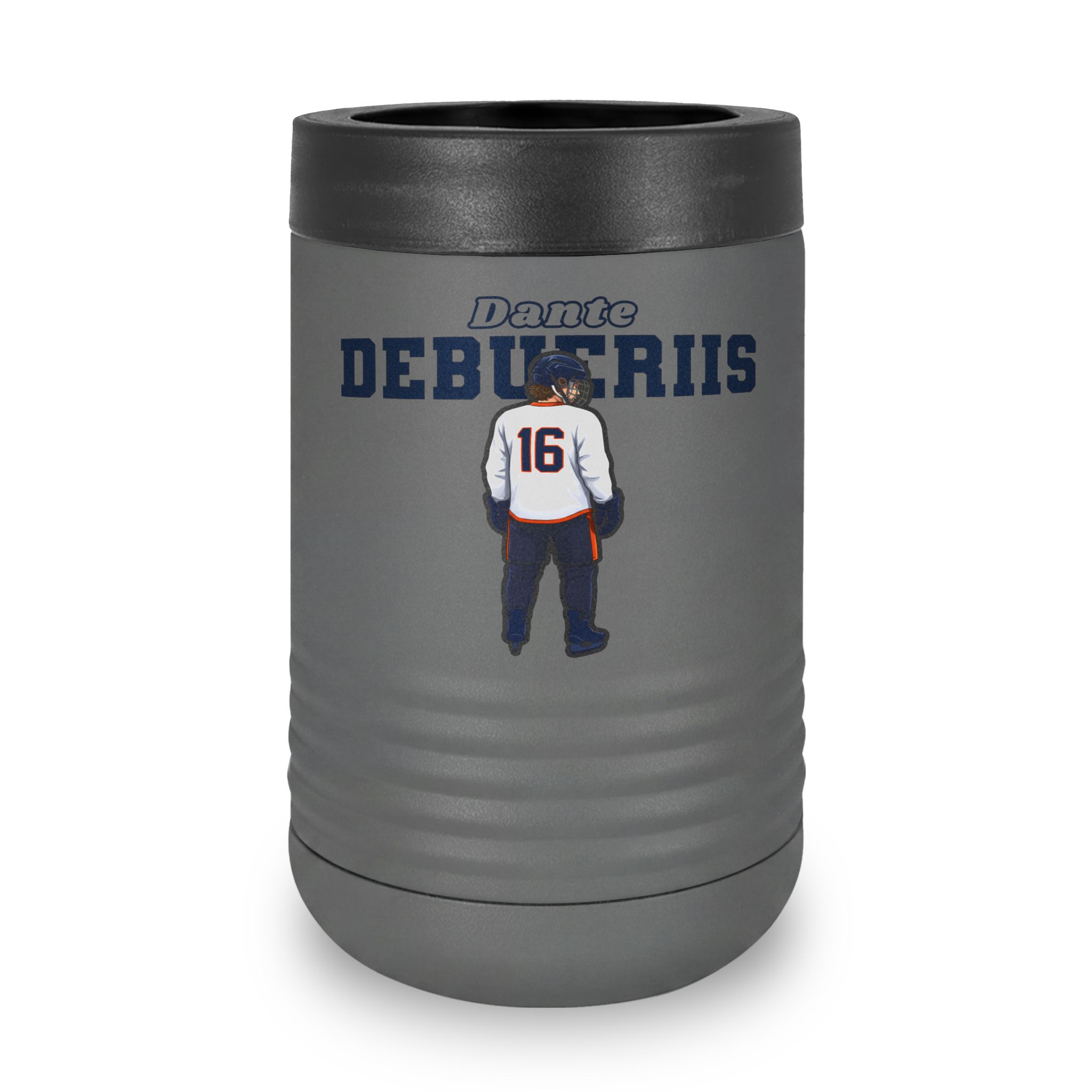 Stainless Can Cooler — character_name_arch in Grey