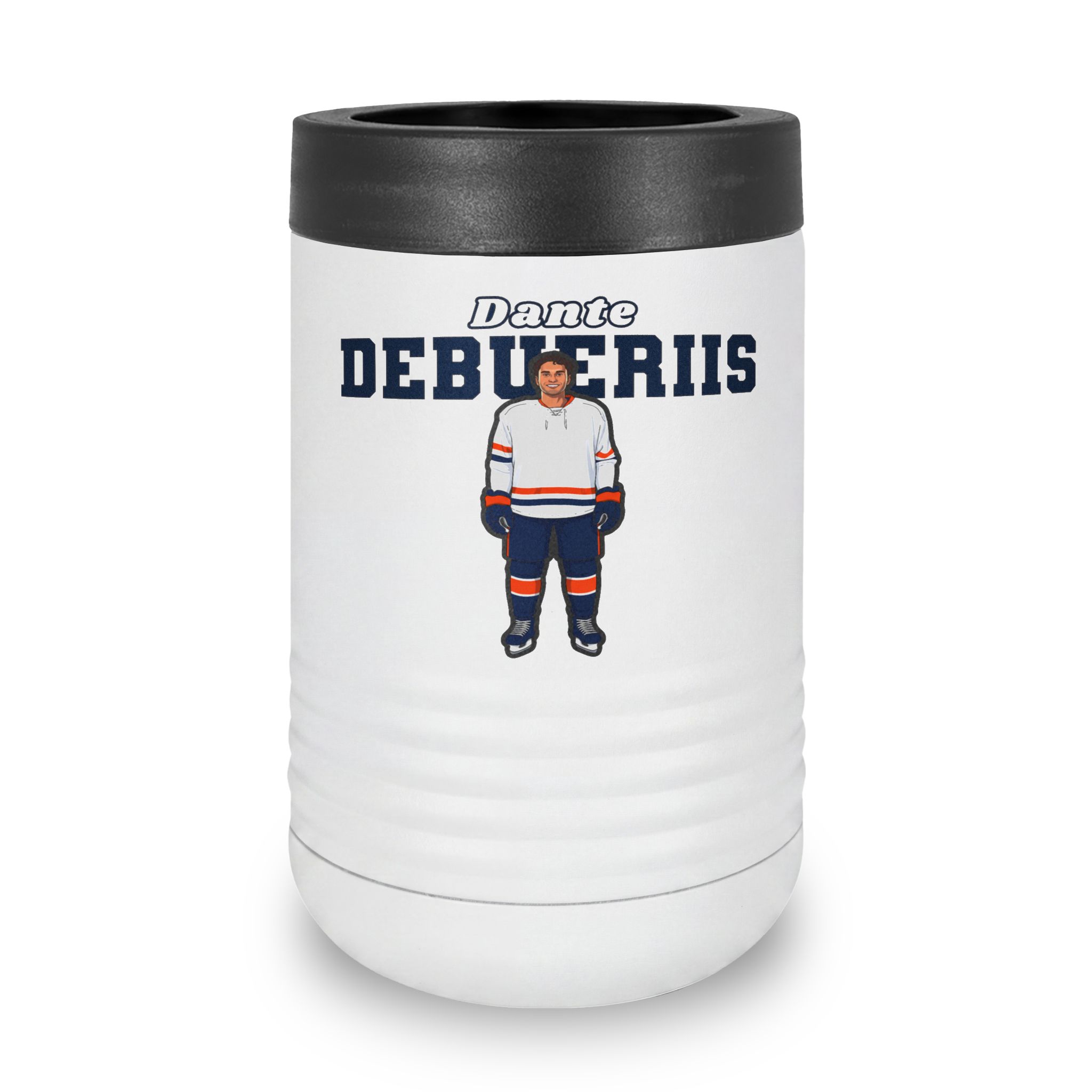 Stainless Can Cooler — character_name_arch in White