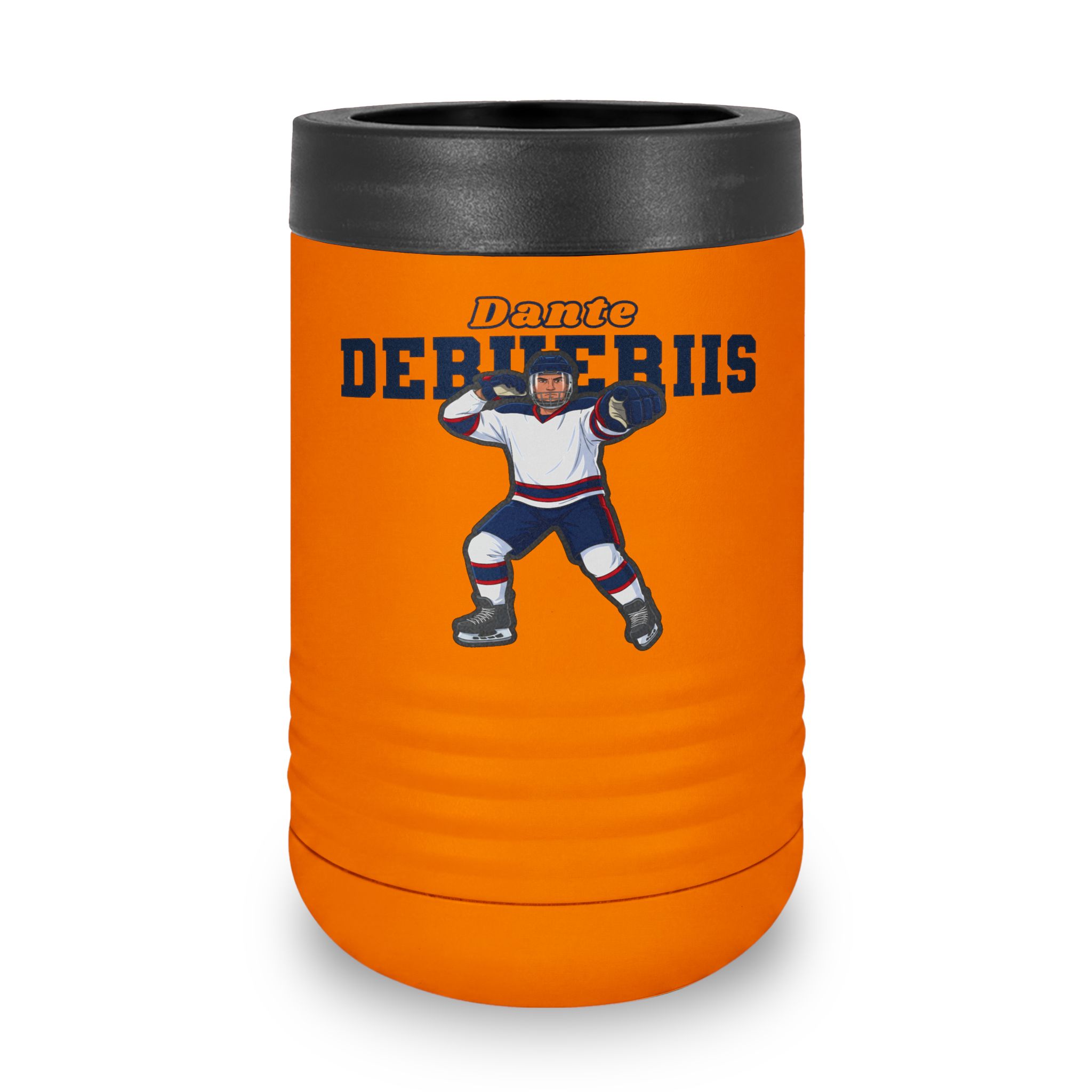 Stainless Can Cooler — character_name_arch in Orange