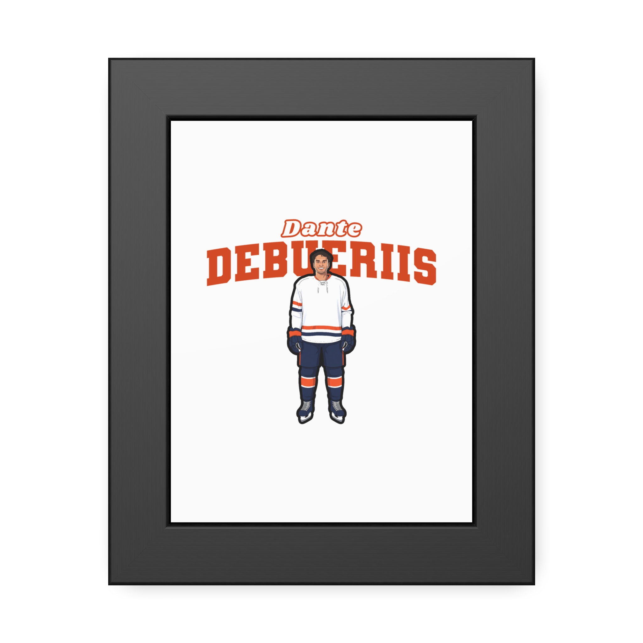 Framed Poster — character_name_arch in Black