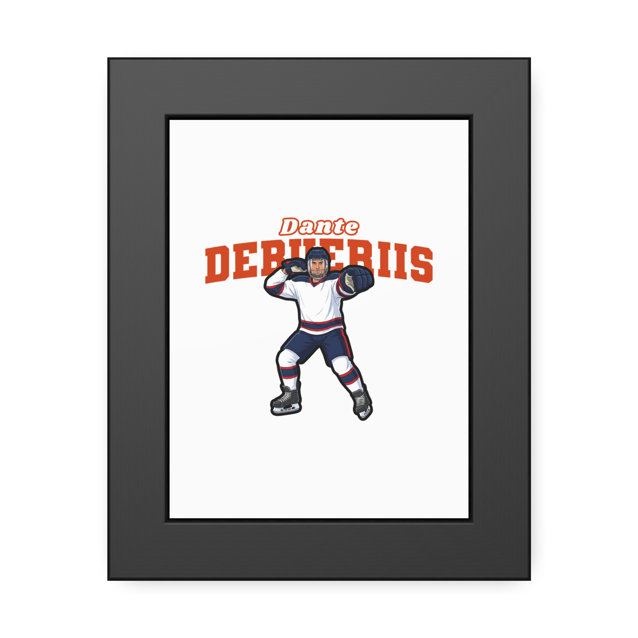 Framed Poster — character_name_arch in Black