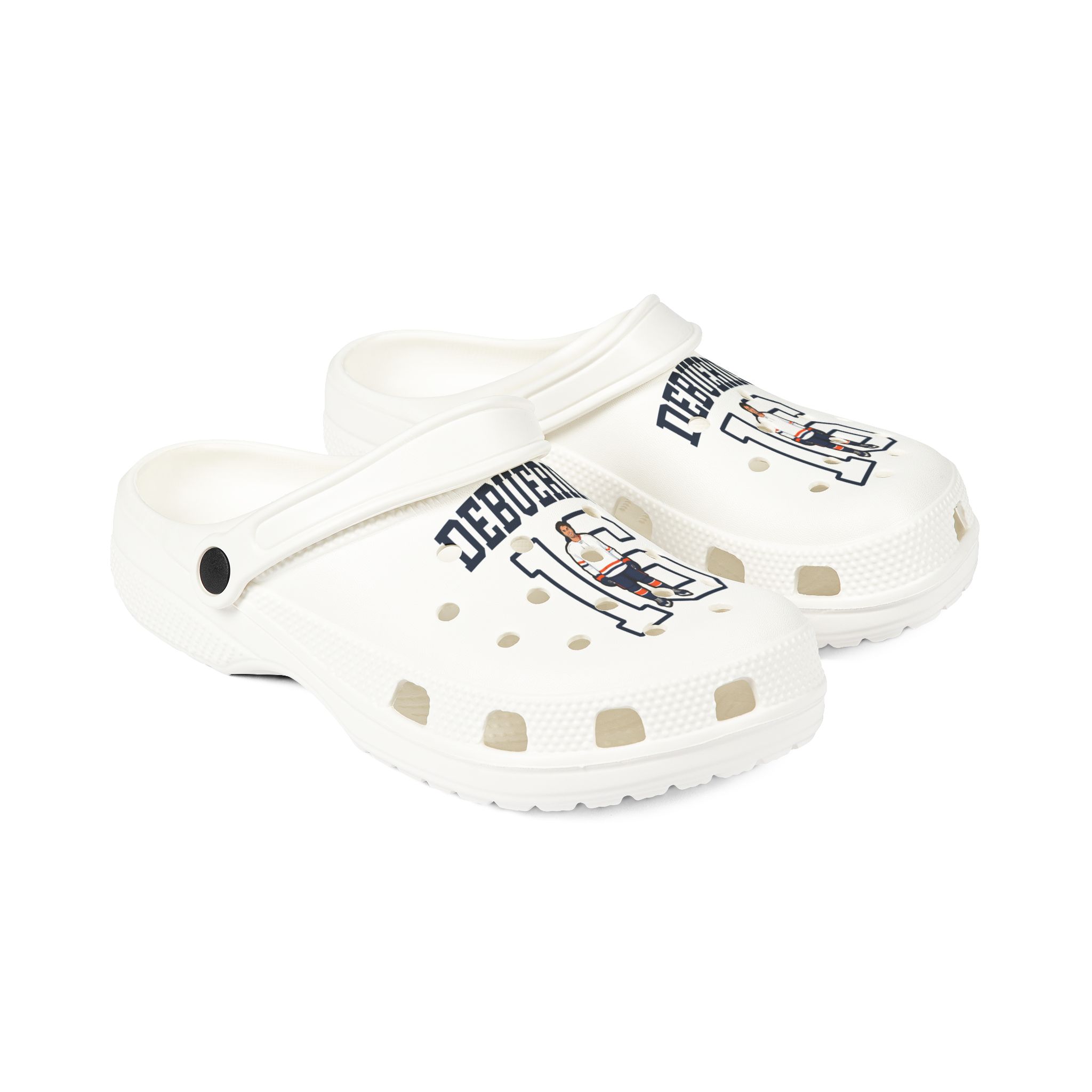 Rubber Clogs — character_shirsey in White