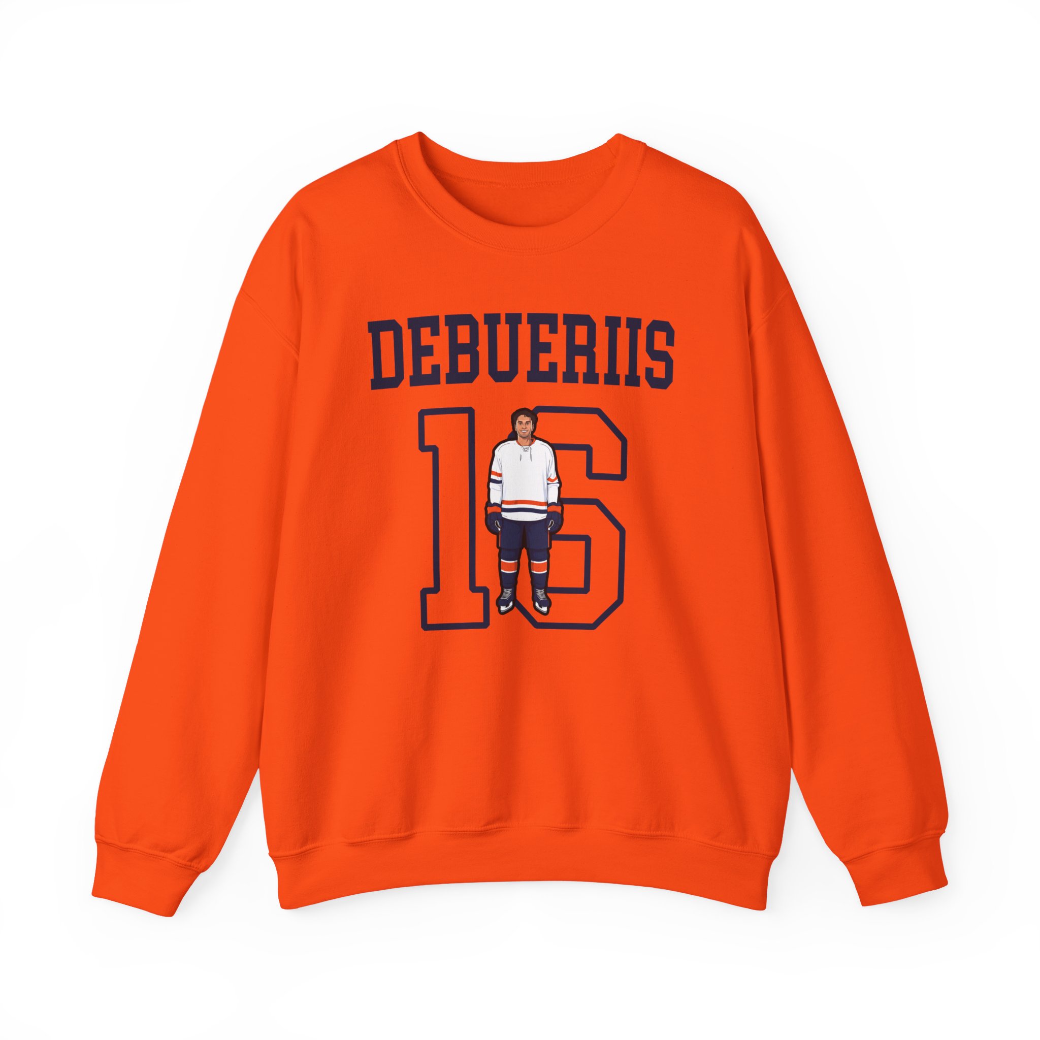 Crewneck Sweatshirt — character_shirsey in Orange