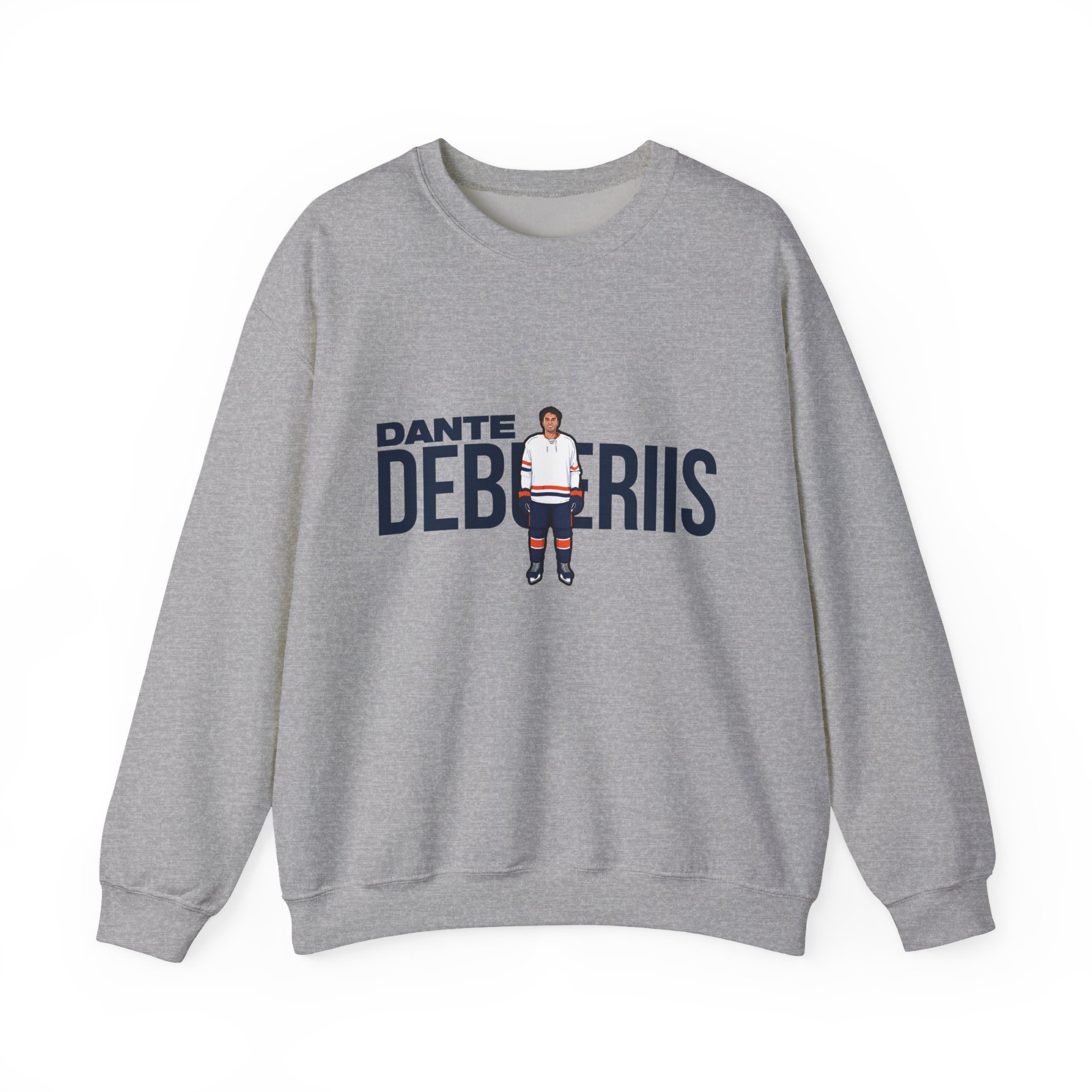 Crewneck Sweatshirt — character_player_name in Grey