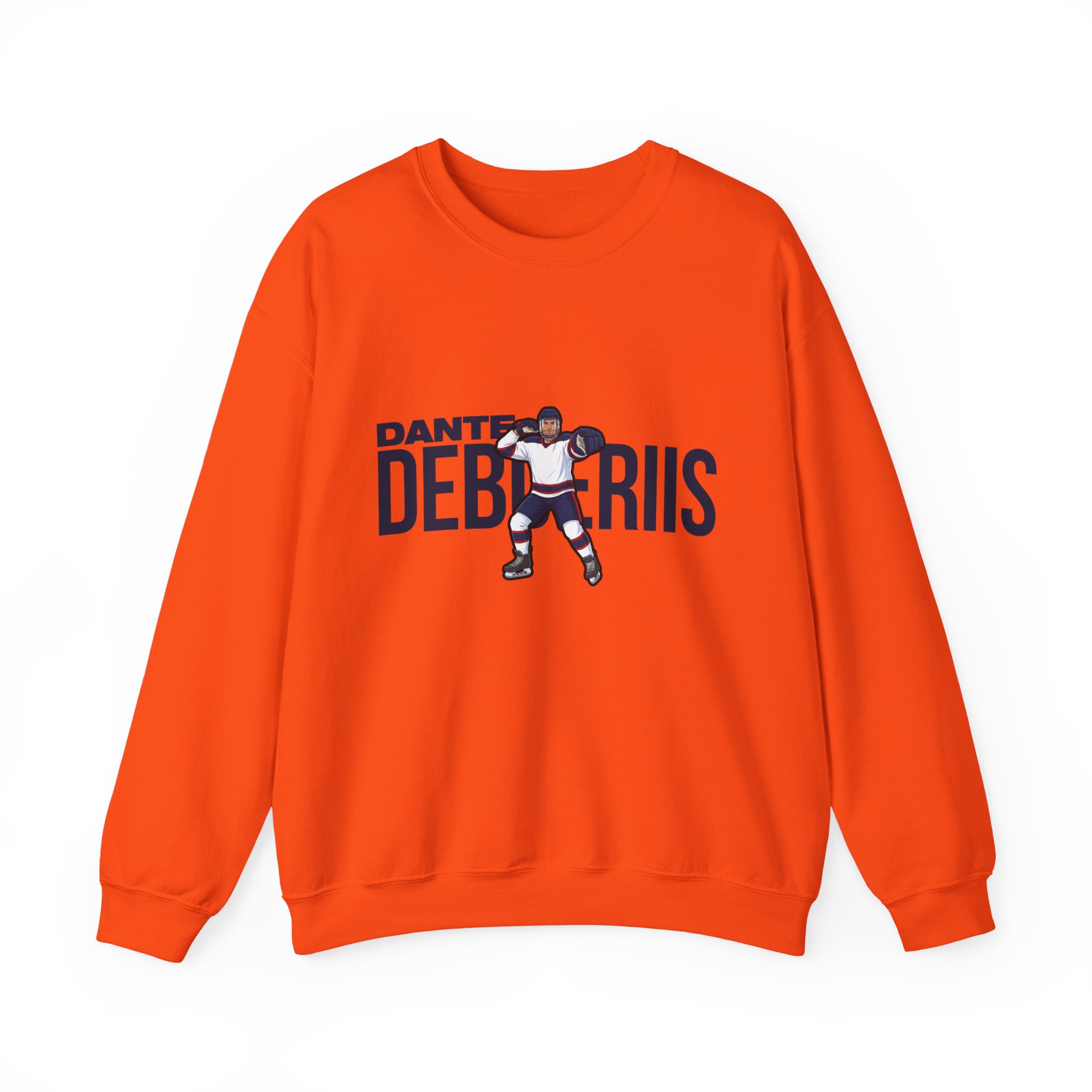 Crewneck Sweatshirt — character_player_name in Orange