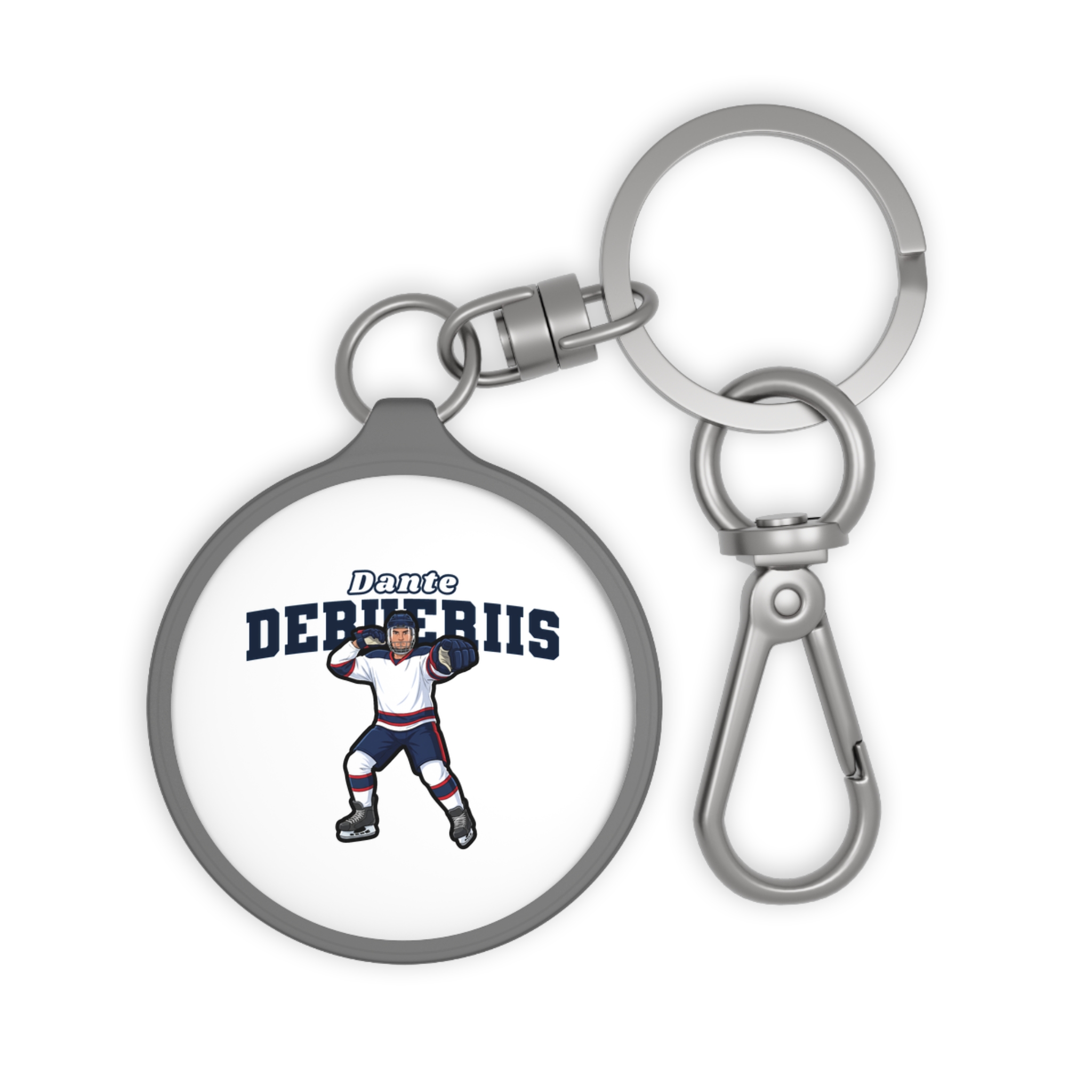 Keychain — character_name_arch in Grey