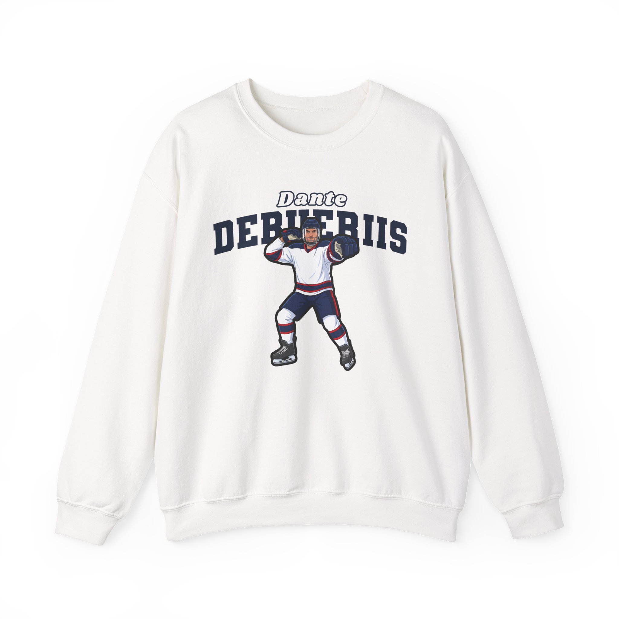 Crewneck Sweatshirt — character_name_arch in White