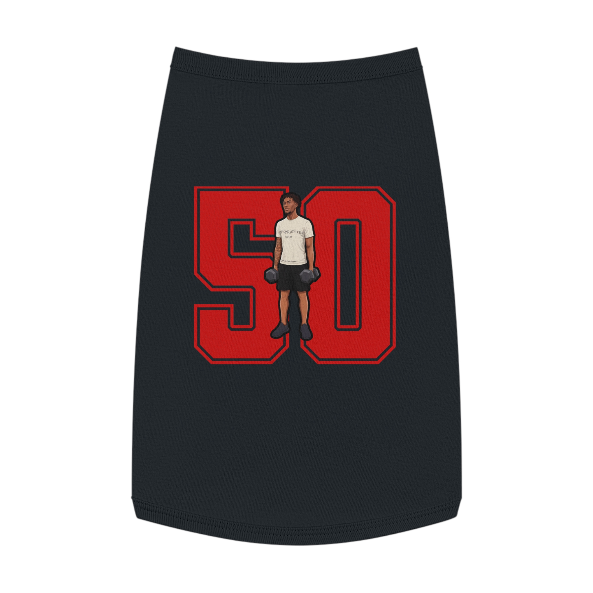 Pet Tank Top — character_number in White