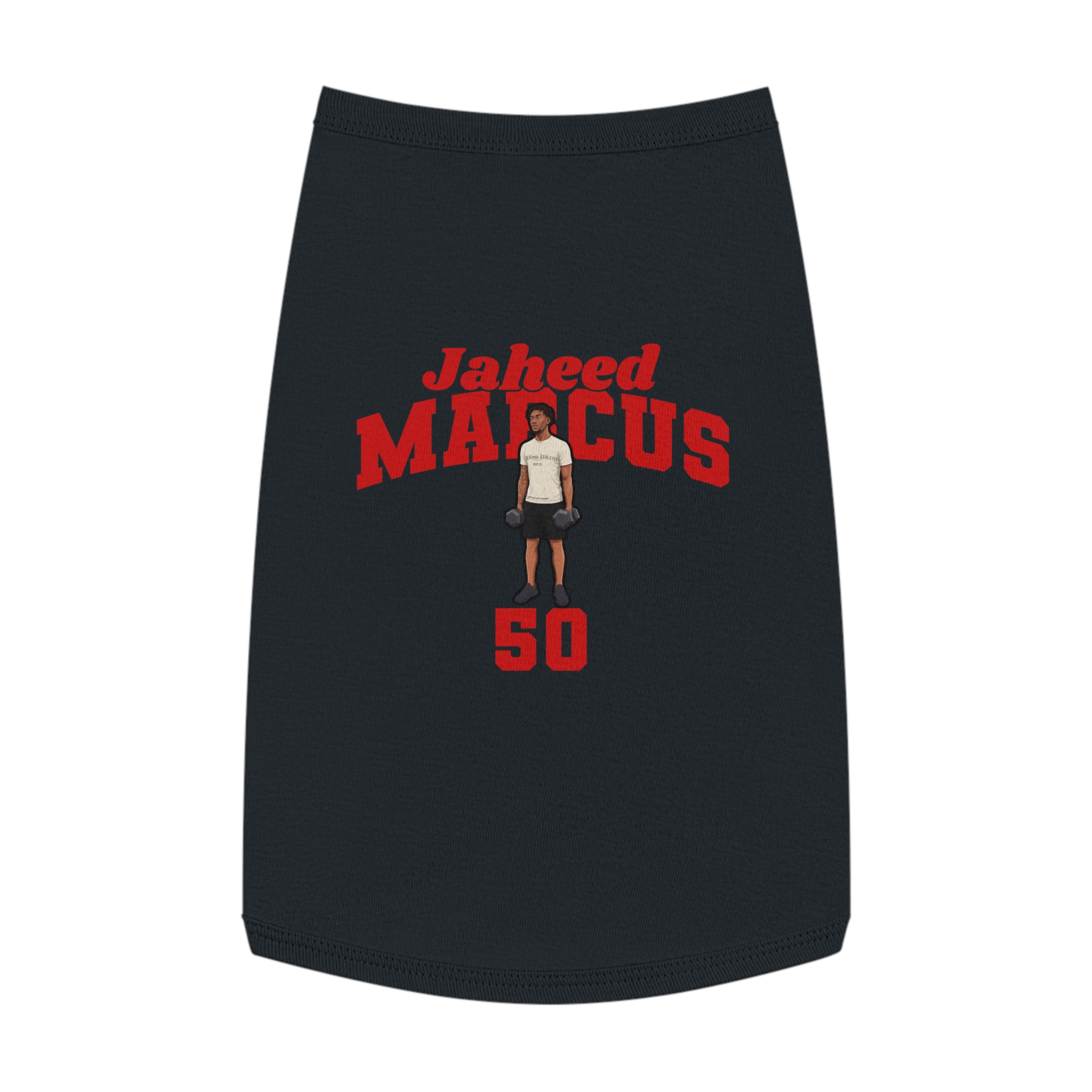 Pet Tank Top — character_signature_arch in Black
