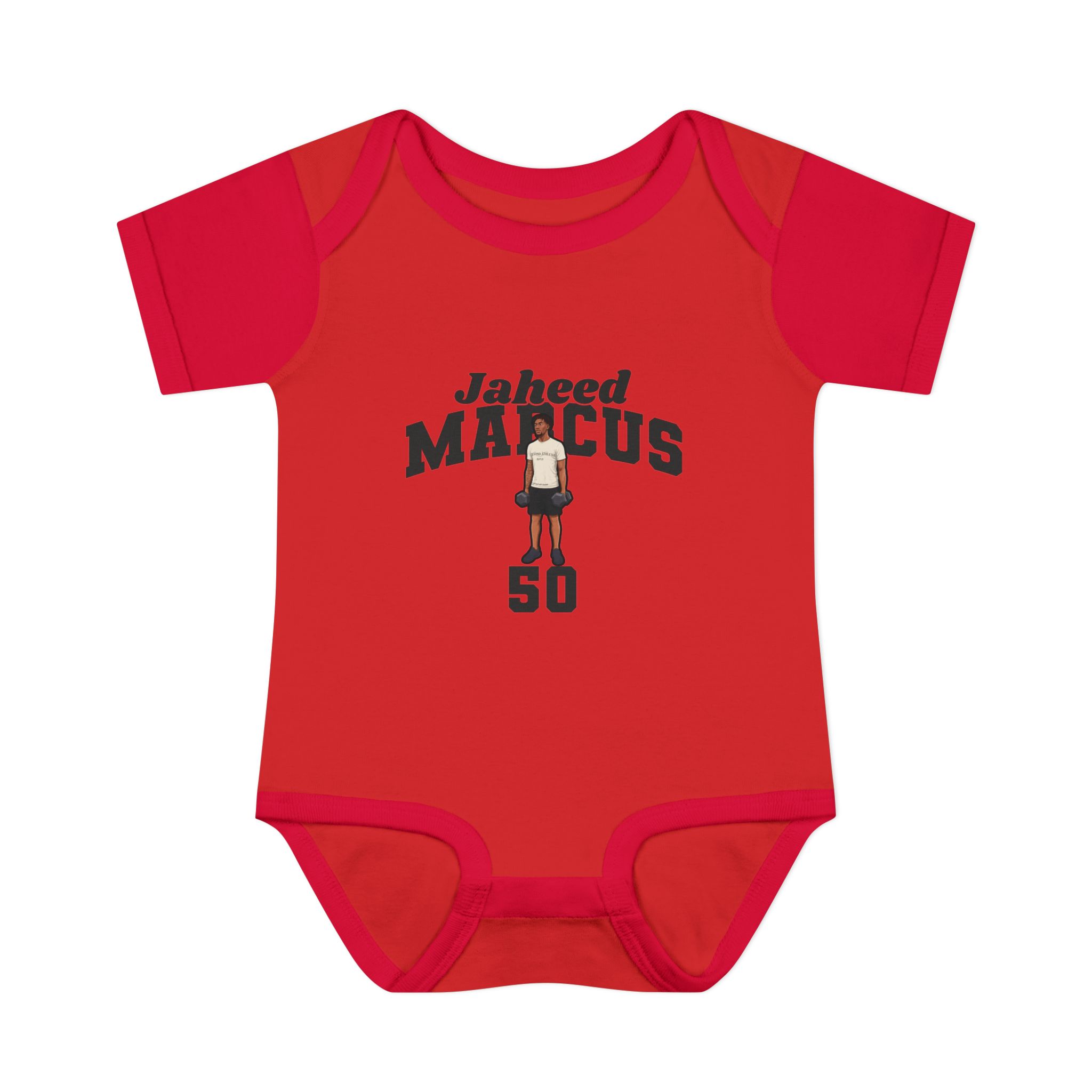 Baby Onesie — character_signature_arch in Red