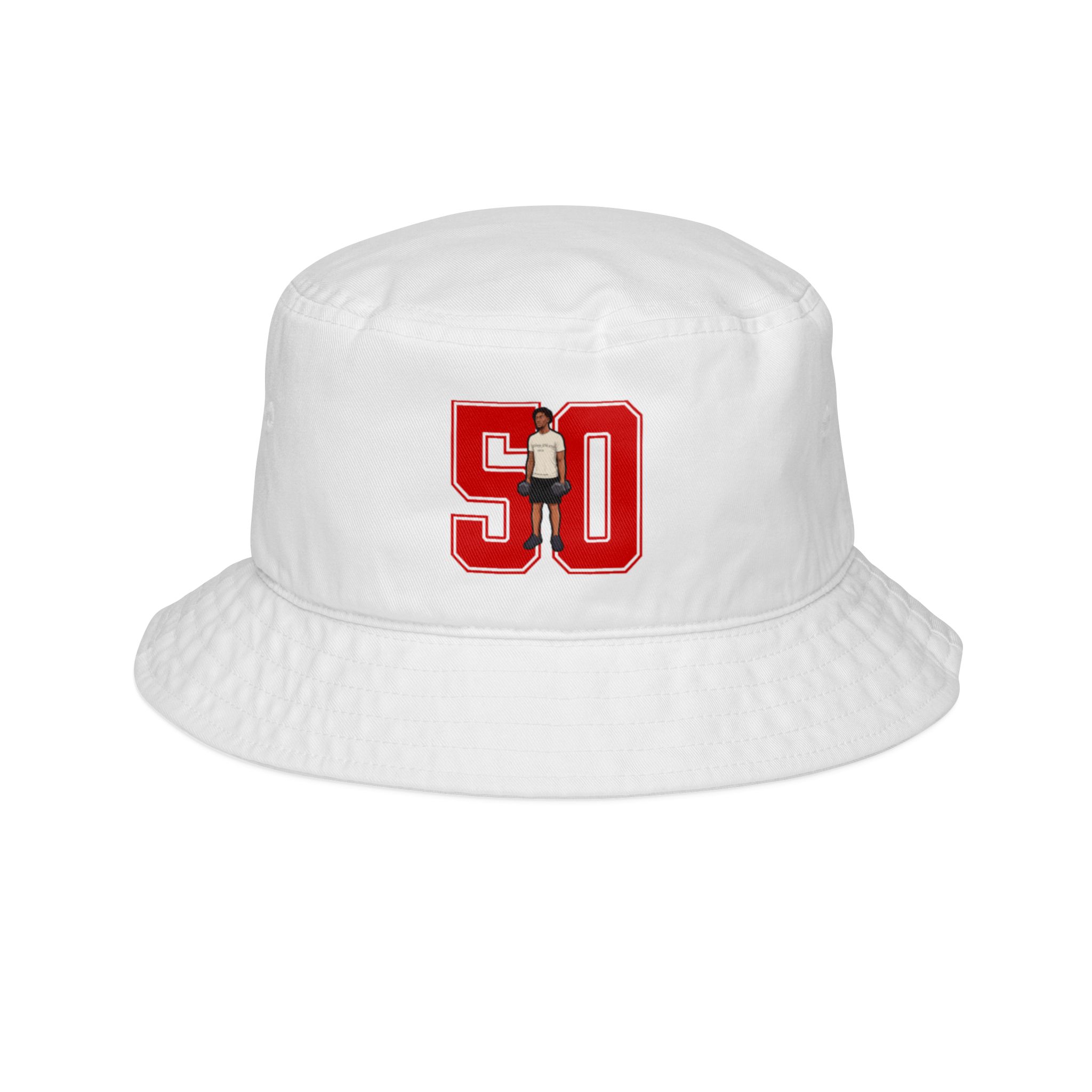 Bucket Hat — character_number in White