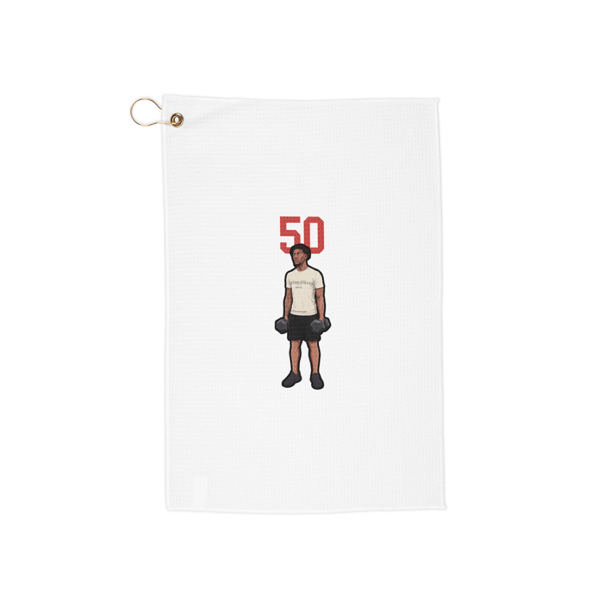 Golf Towel — character_number_top in Classic