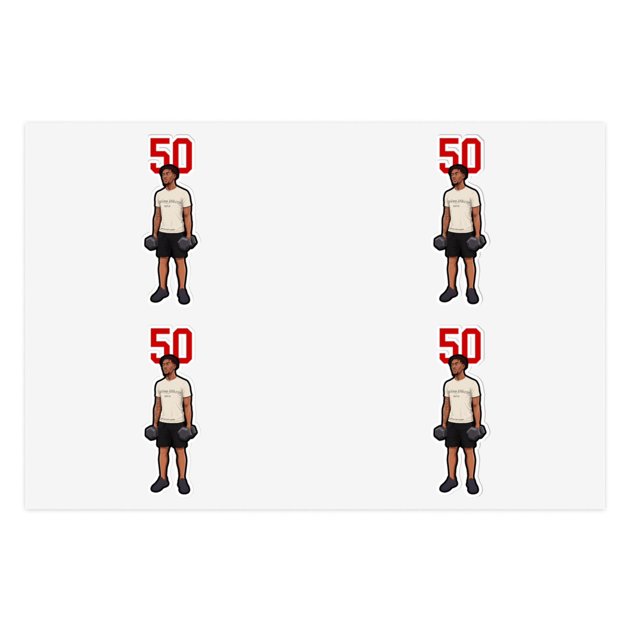 Sticker Sheet — character_number_top in Classic
