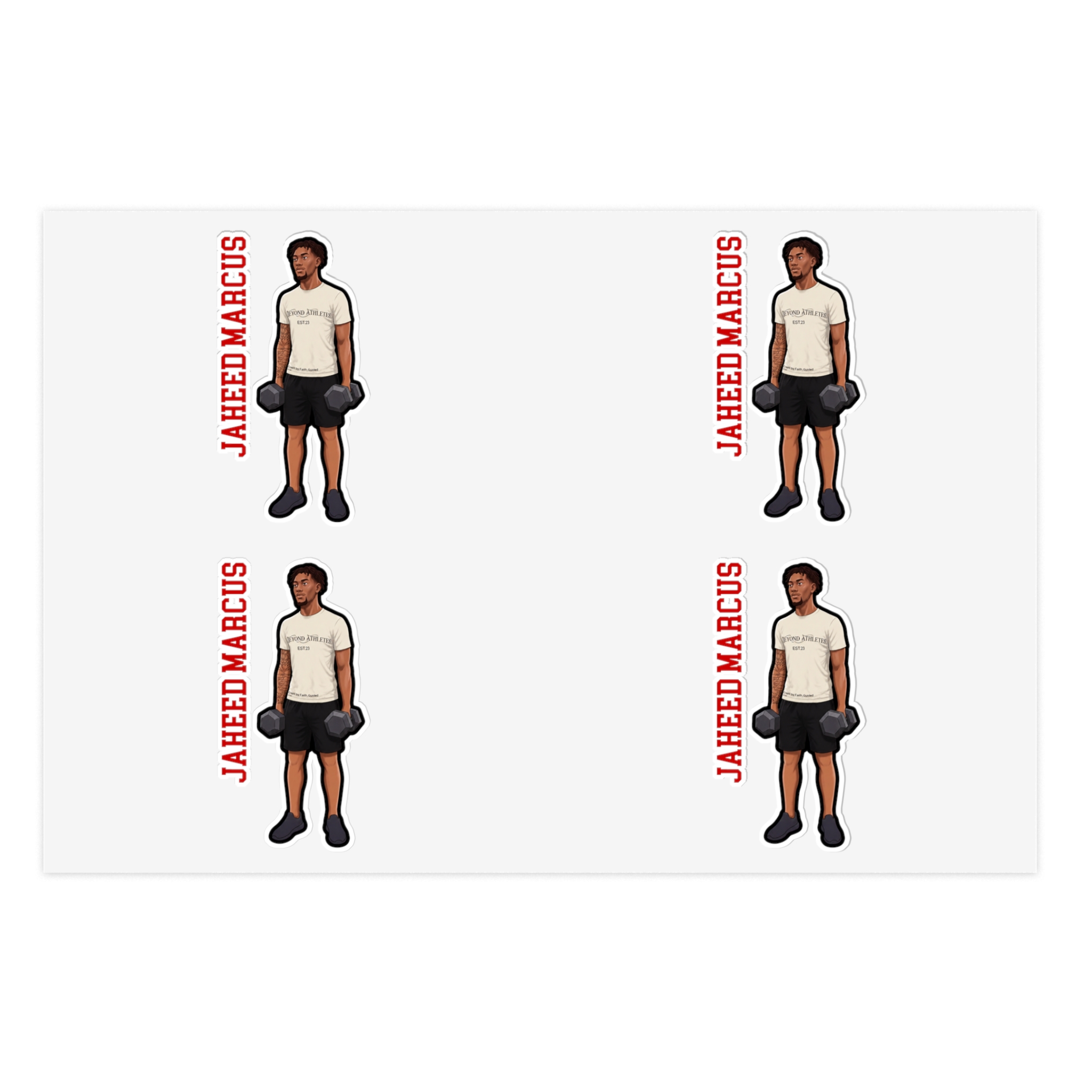 Sticker Sheet — character_name_vertical in Classic