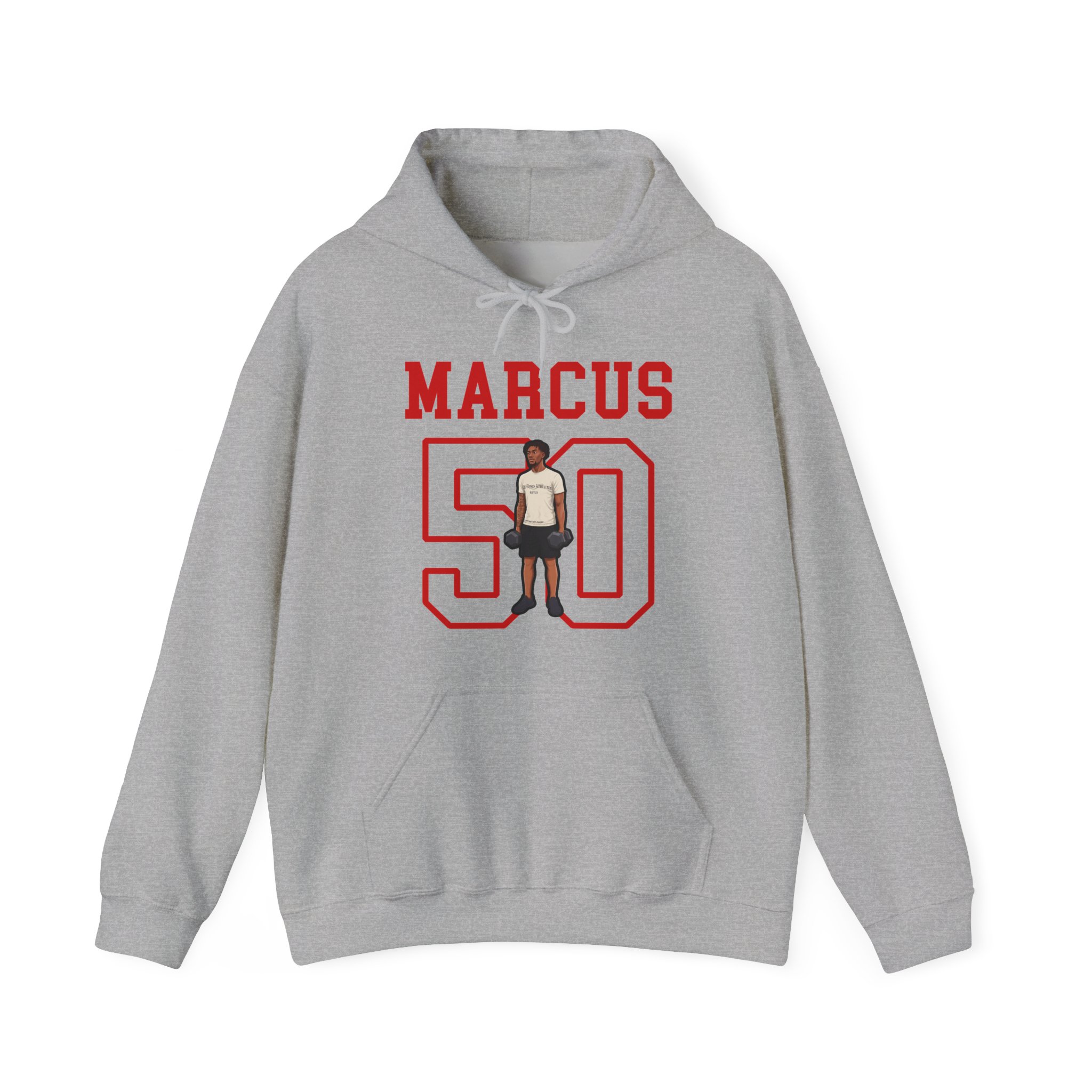 Hoodie — character_shirsey in Grey