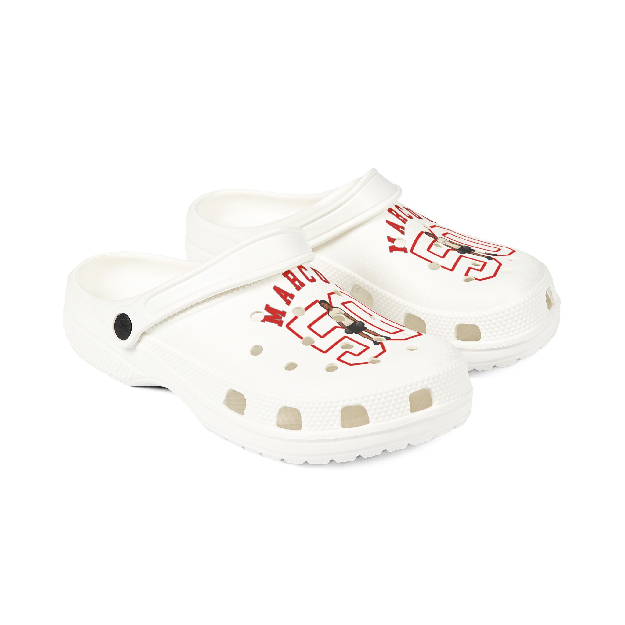 Rubber Clogs — character_shirsey_arch in White
