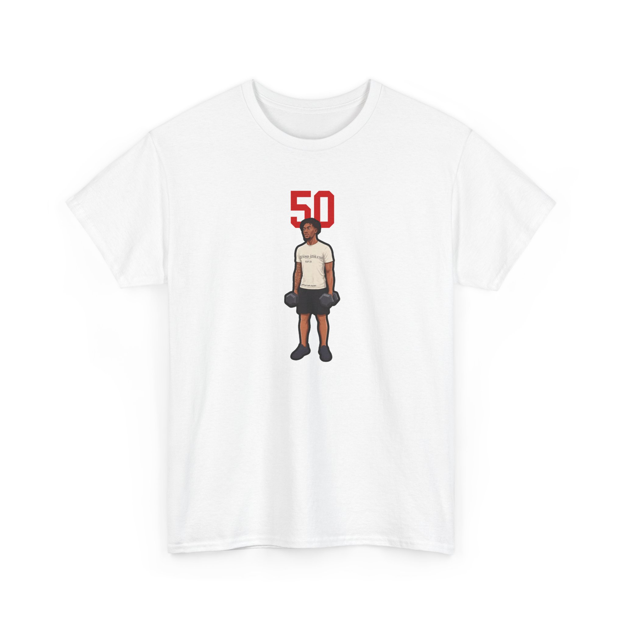 Tee — character_number_top in White