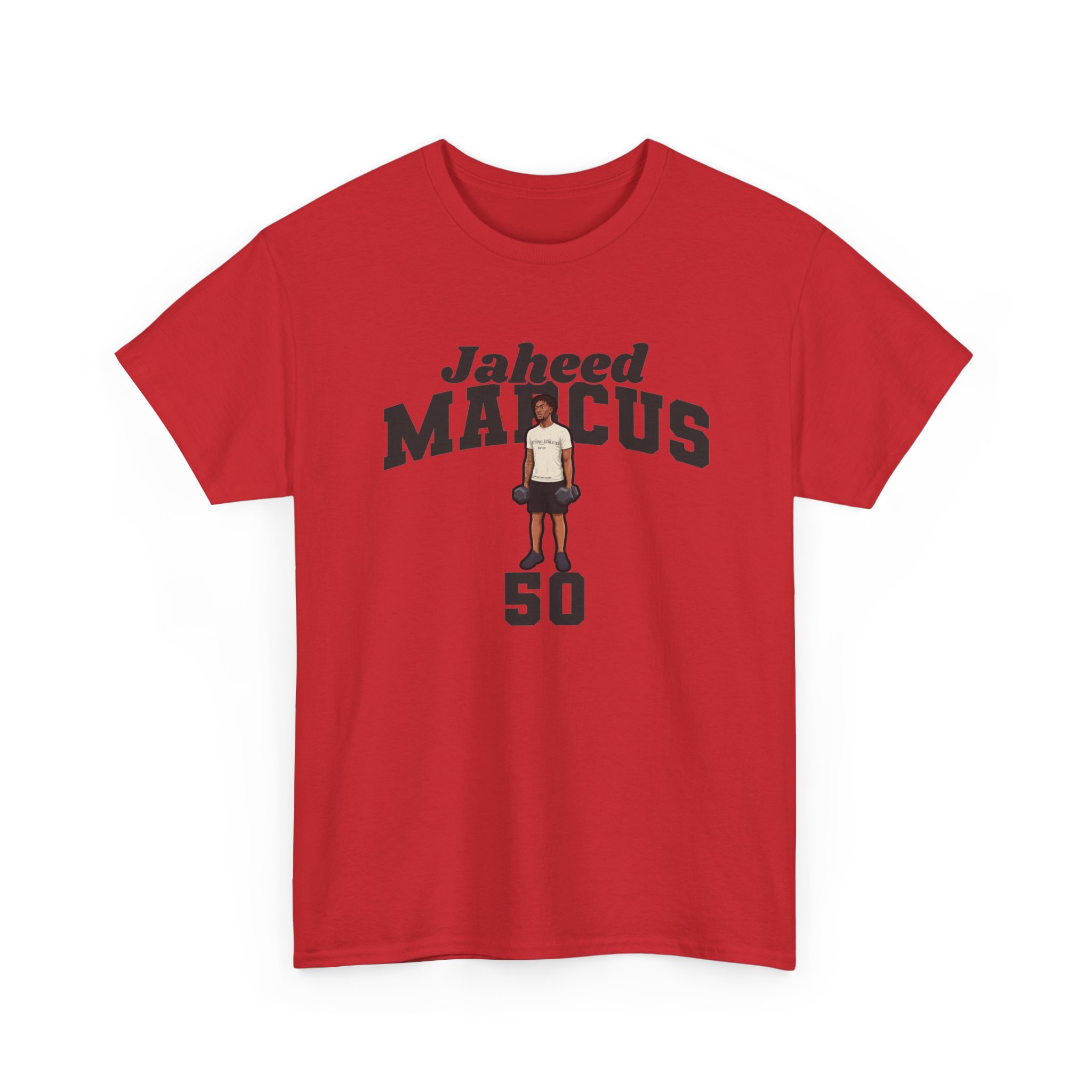 Tee — character_signature_arch in Red
