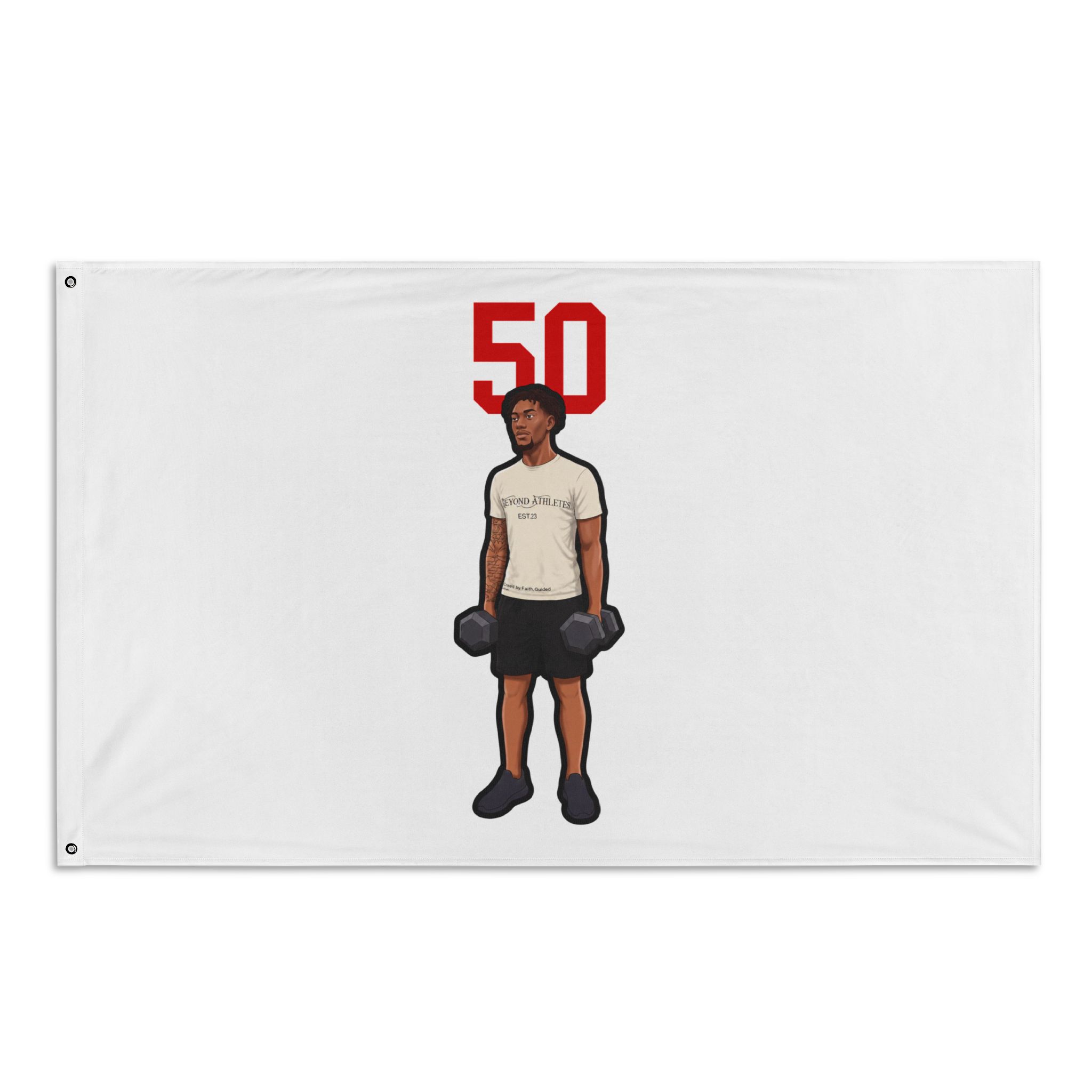 Flag (35 × 56 in) — character_number_top in Classic