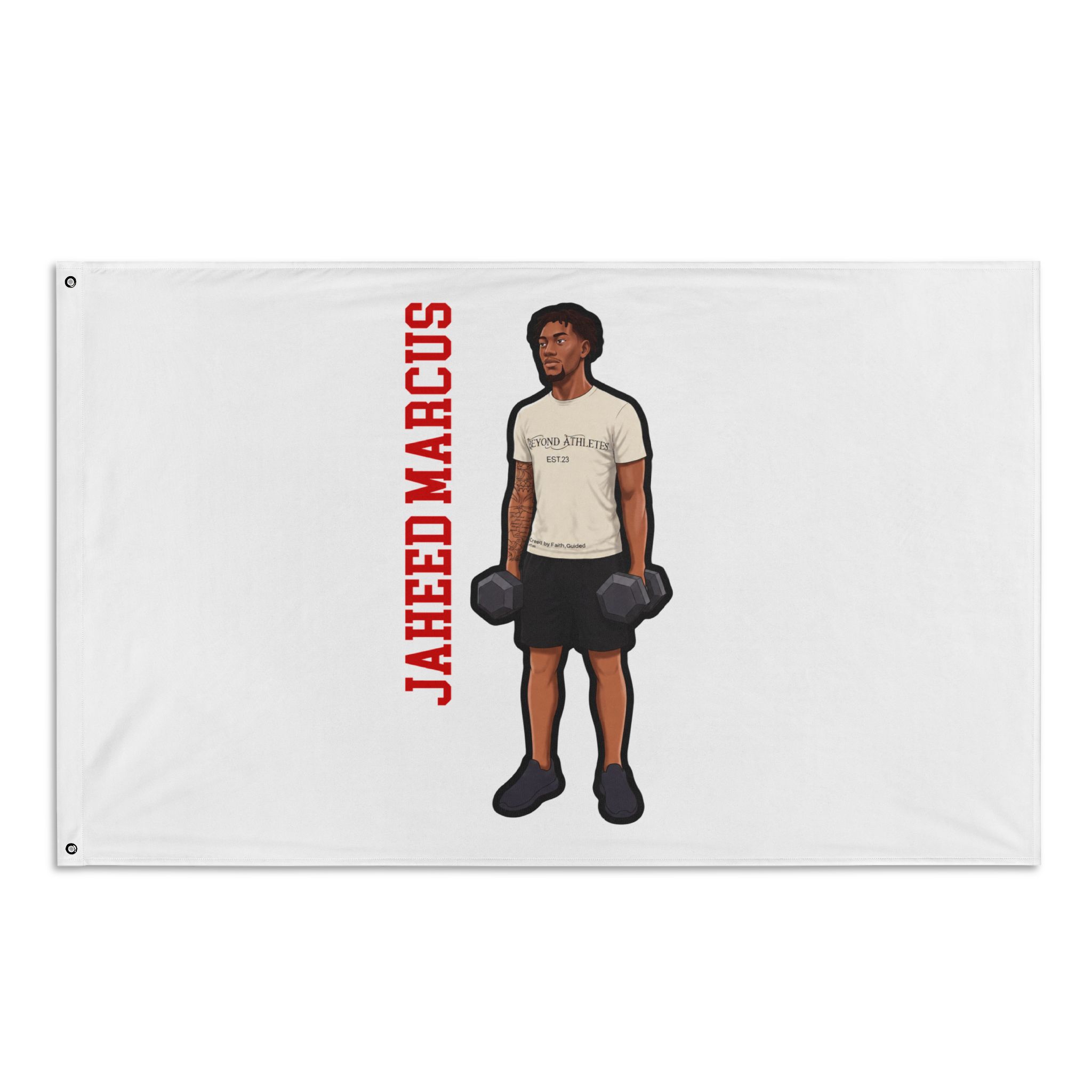 Flag (35 × 56 in) — character_name_vertical in Classic