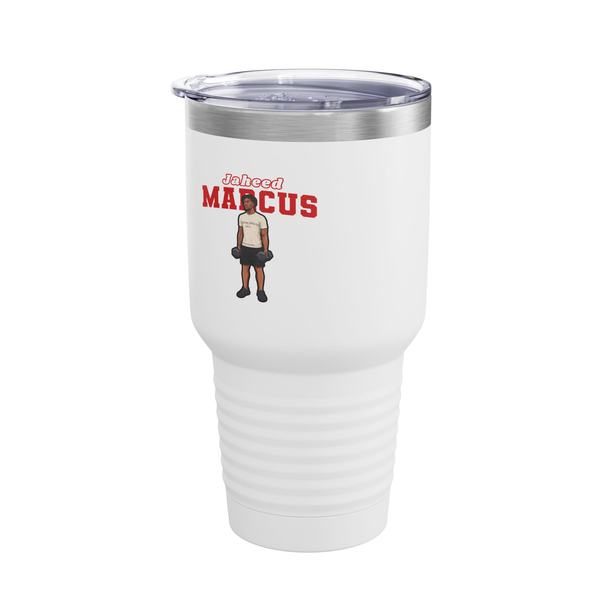 30oz Tumbler — character_name_arch in White