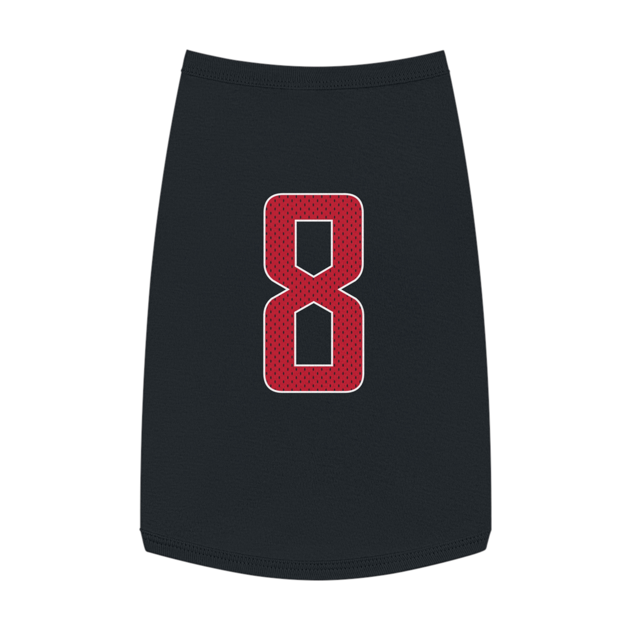 Pet Tank Top — mesh_shirsey_number in White