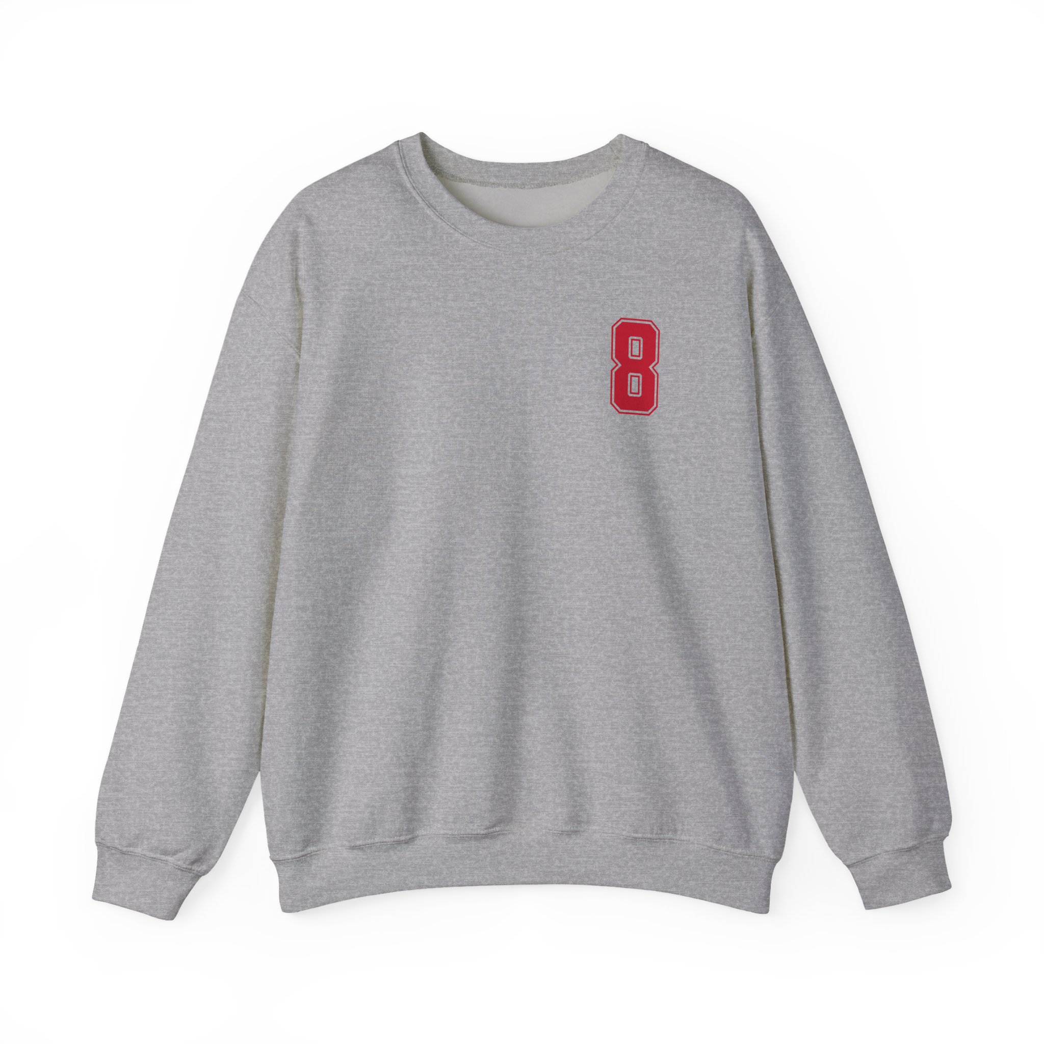 Crewneck Sweatshirt — chest_back in Grey