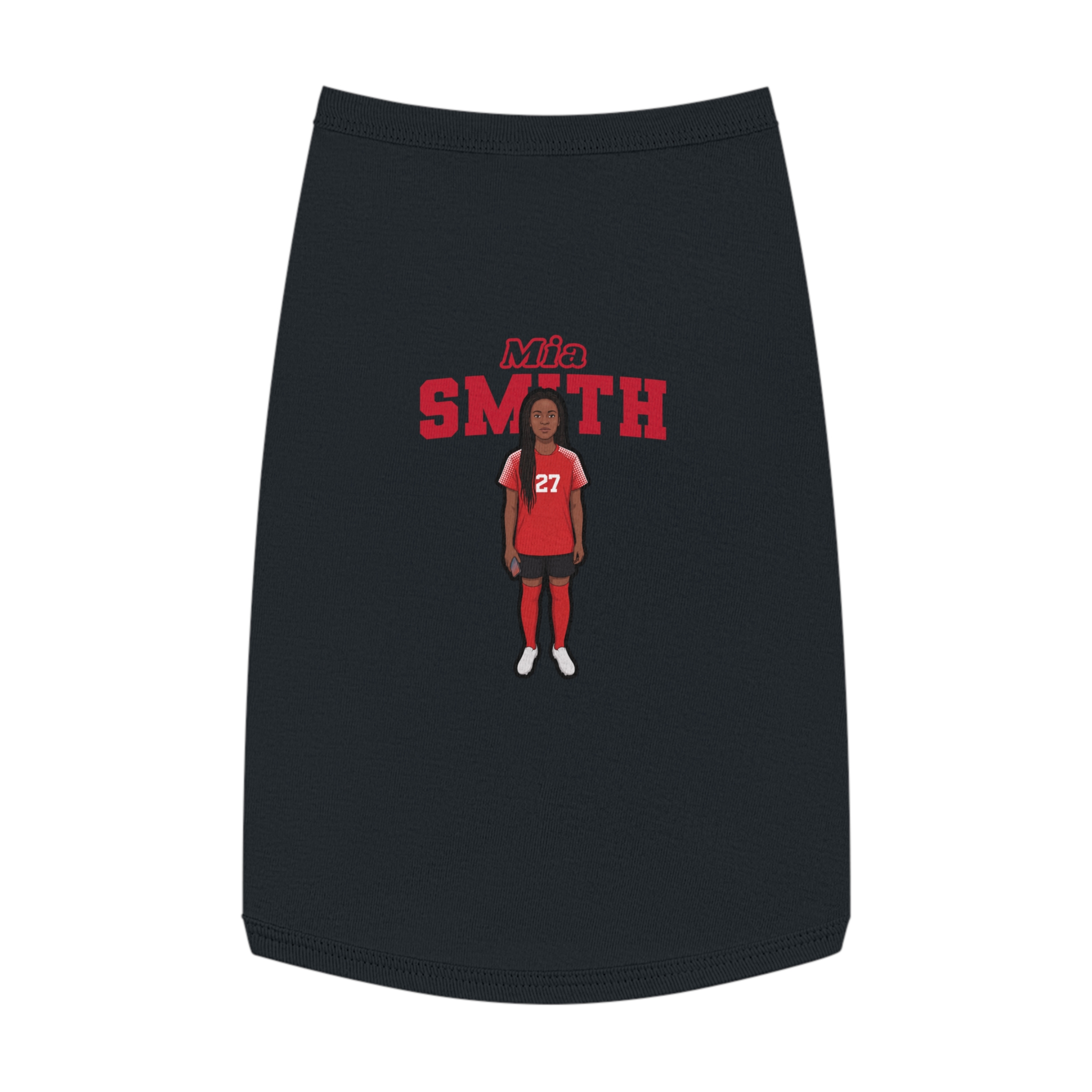 Pet Tank Top — character_name_arch in White