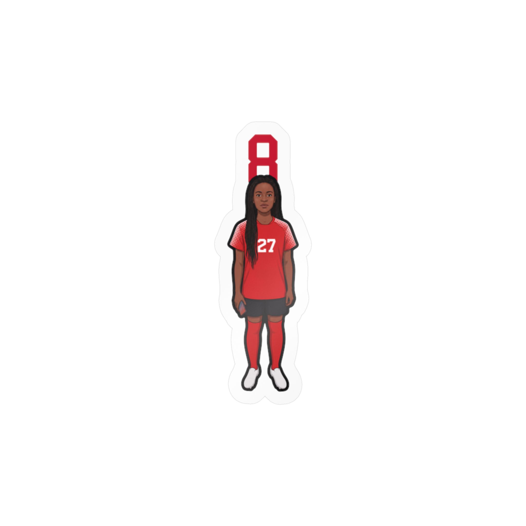 Vinyl Sticker — character_number_top in Classic