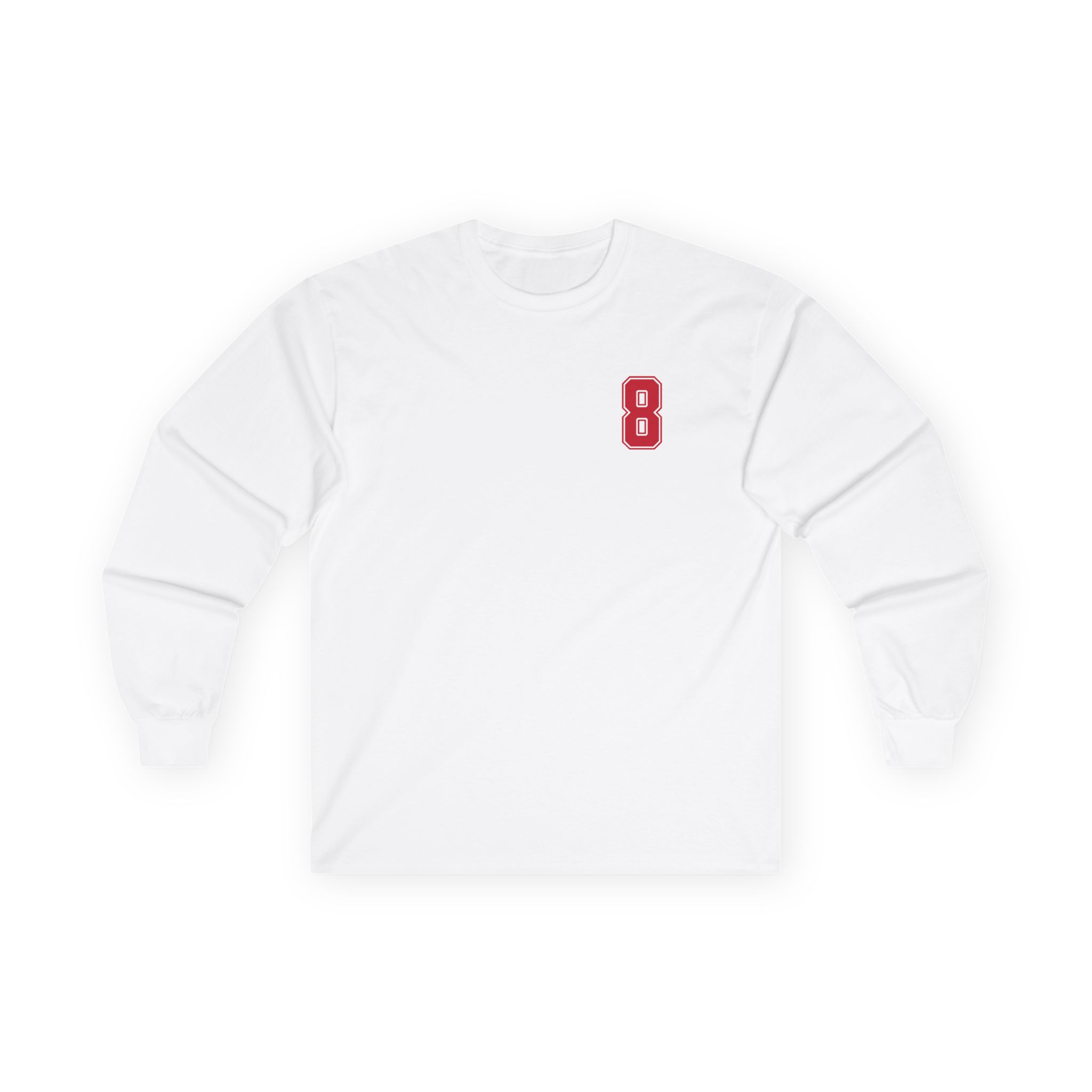 Long Sleeve Tee — chest_back in White