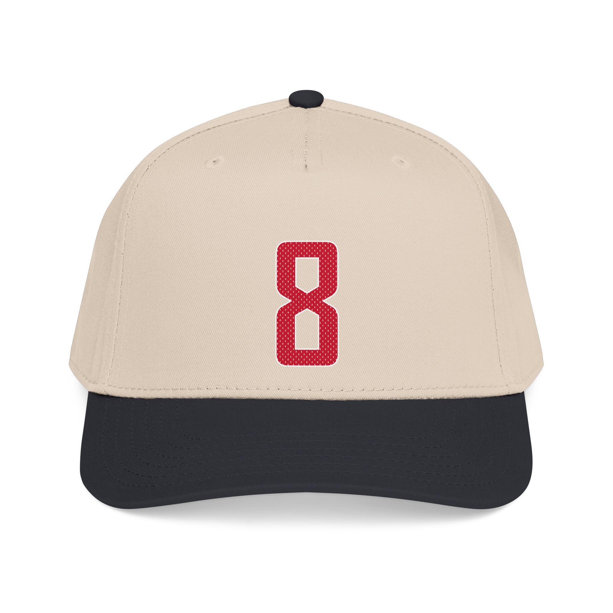 Baseball Cap — mesh_shirsey_number in Black / Natural