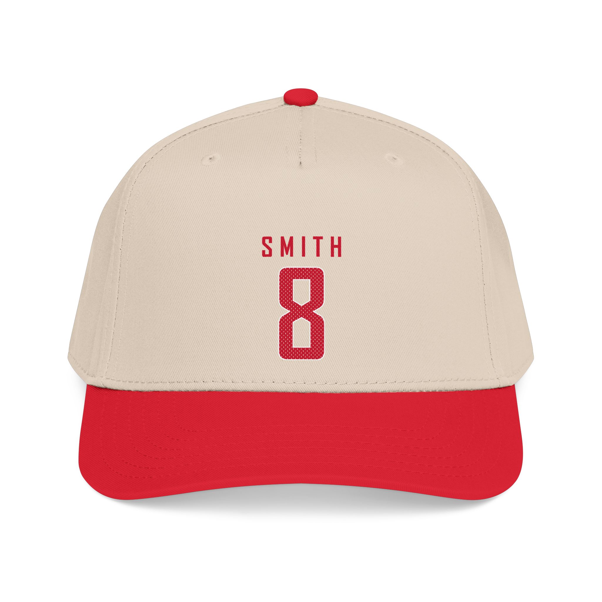 Baseball Cap — mesh_shirsey in Red / Natural