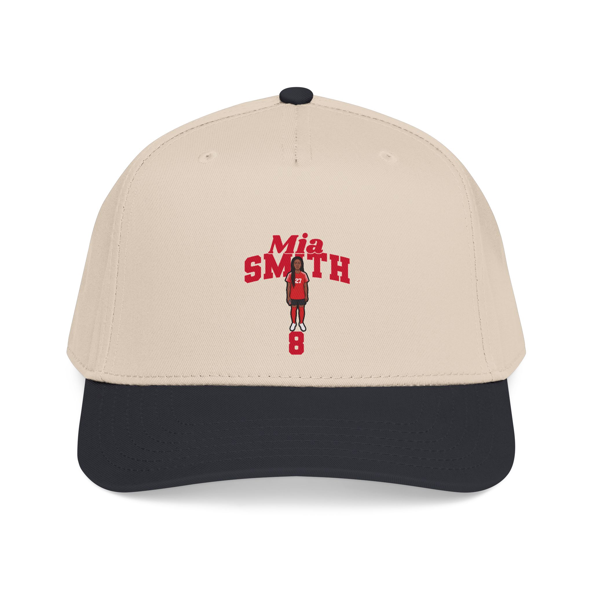 Baseball Cap — character_signature_arch in Black / Natural
