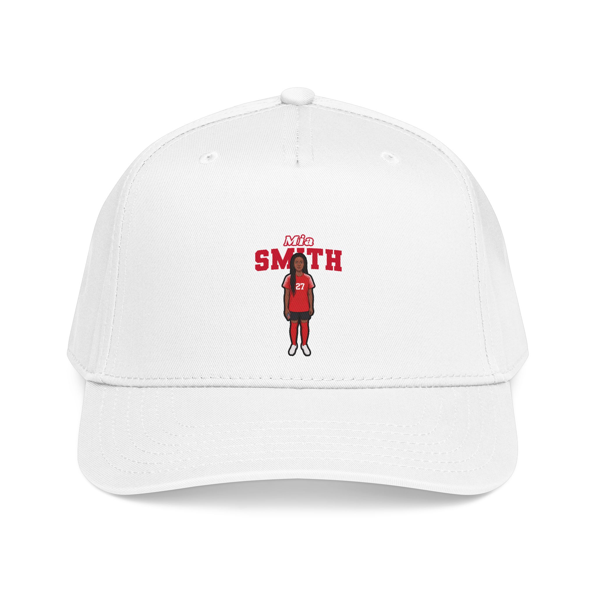 Baseball Cap — character_name_arch in White