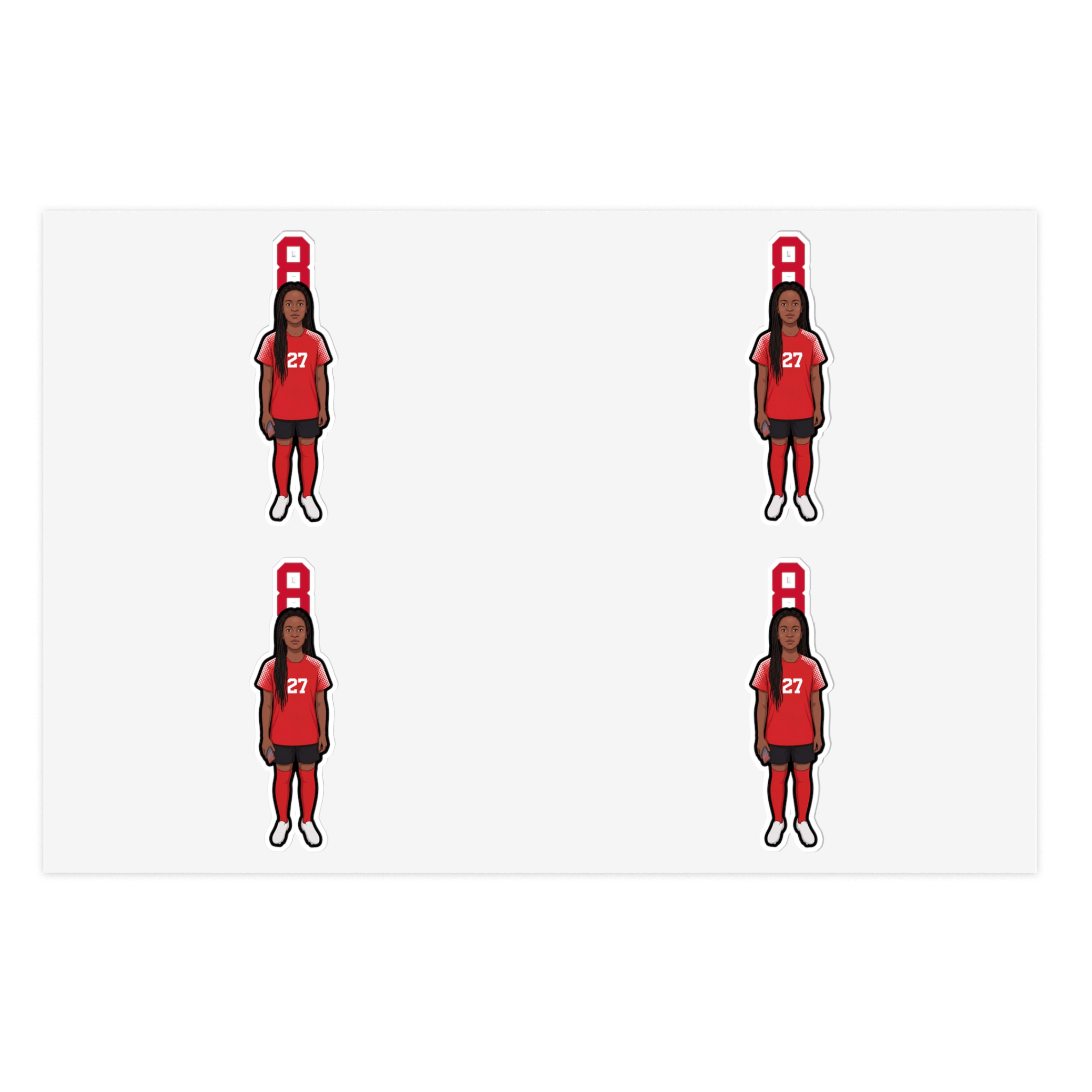 Sticker Sheet — character_number_top in Classic