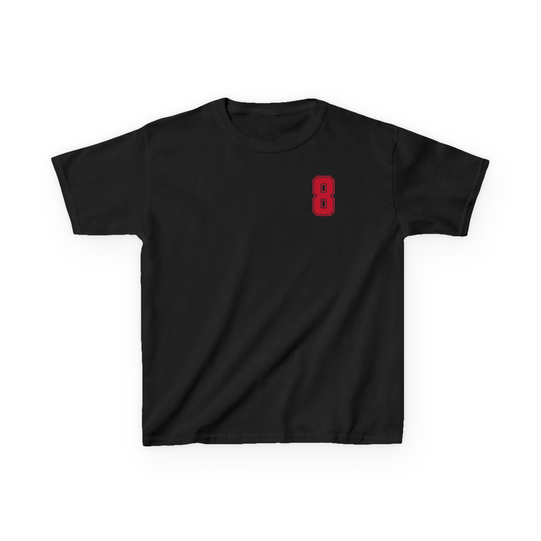 Youth Tee — chest_back in Black