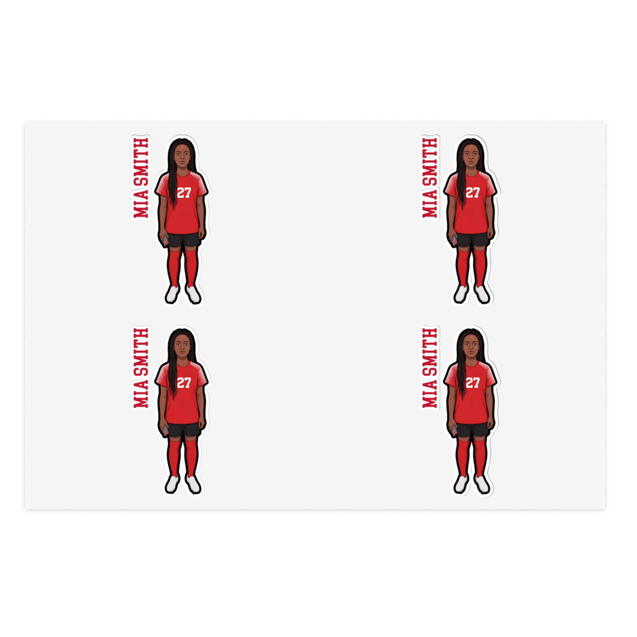 Sticker Sheet — character_name_vertical in Classic