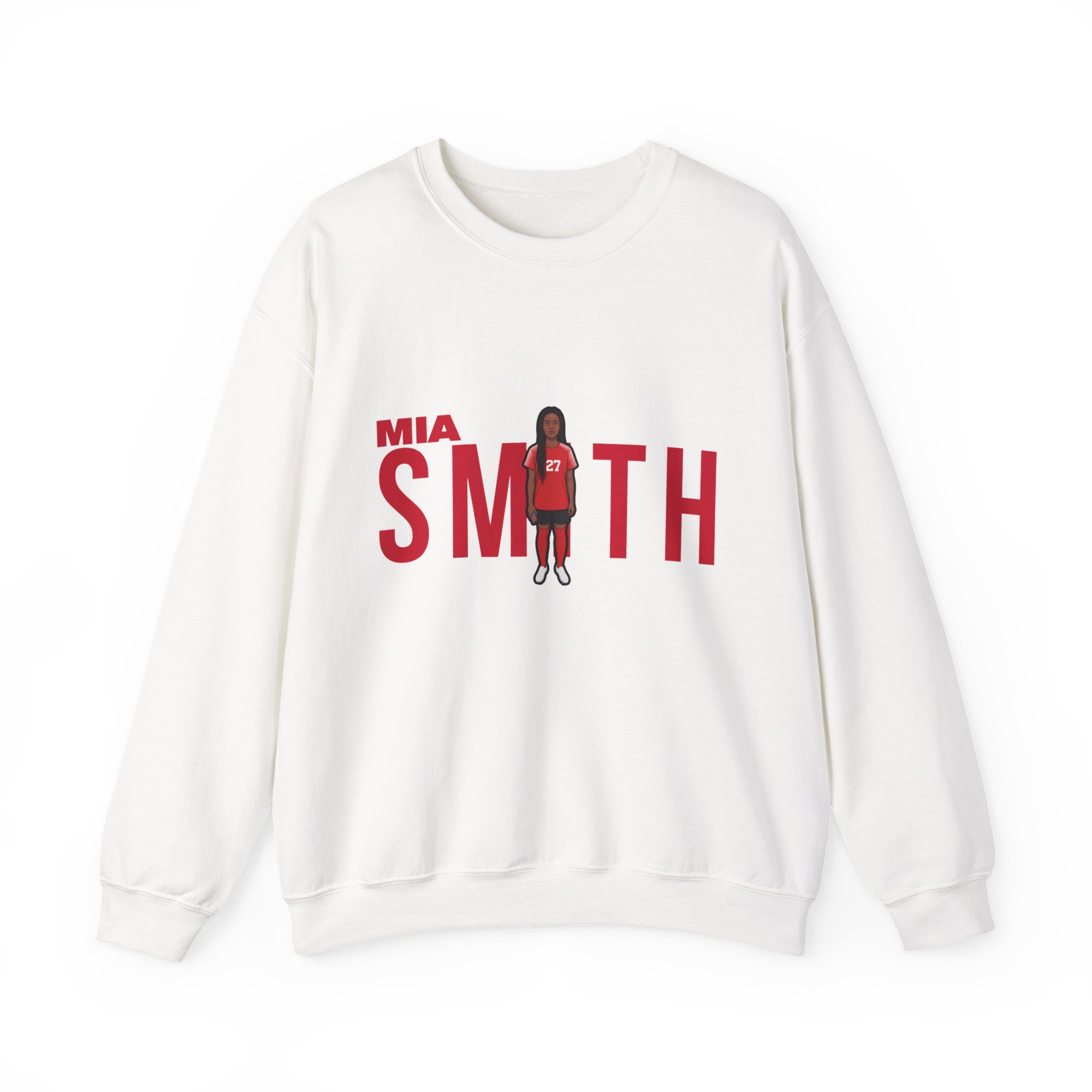 Crewneck Sweatshirt — character_player_name in White