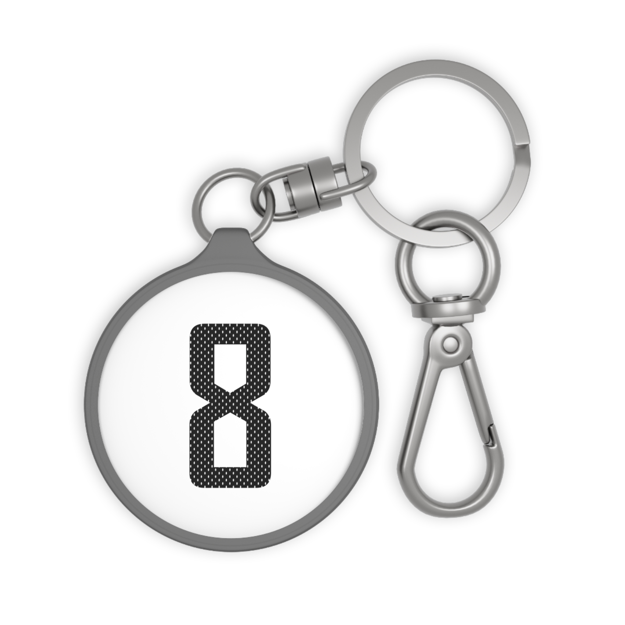 Keychain — mesh_shirsey_number in Grey