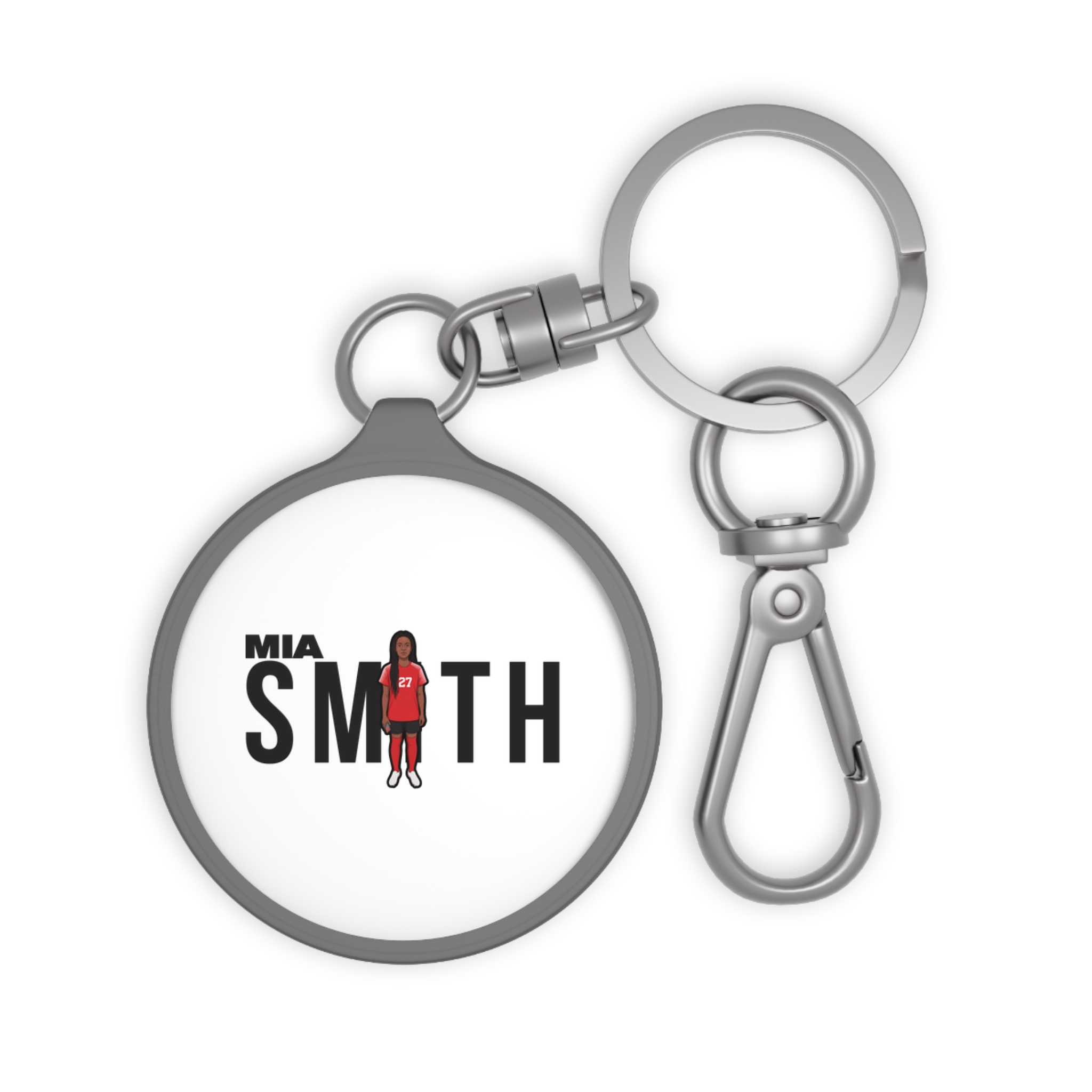 Keychain — character_player_name in Grey